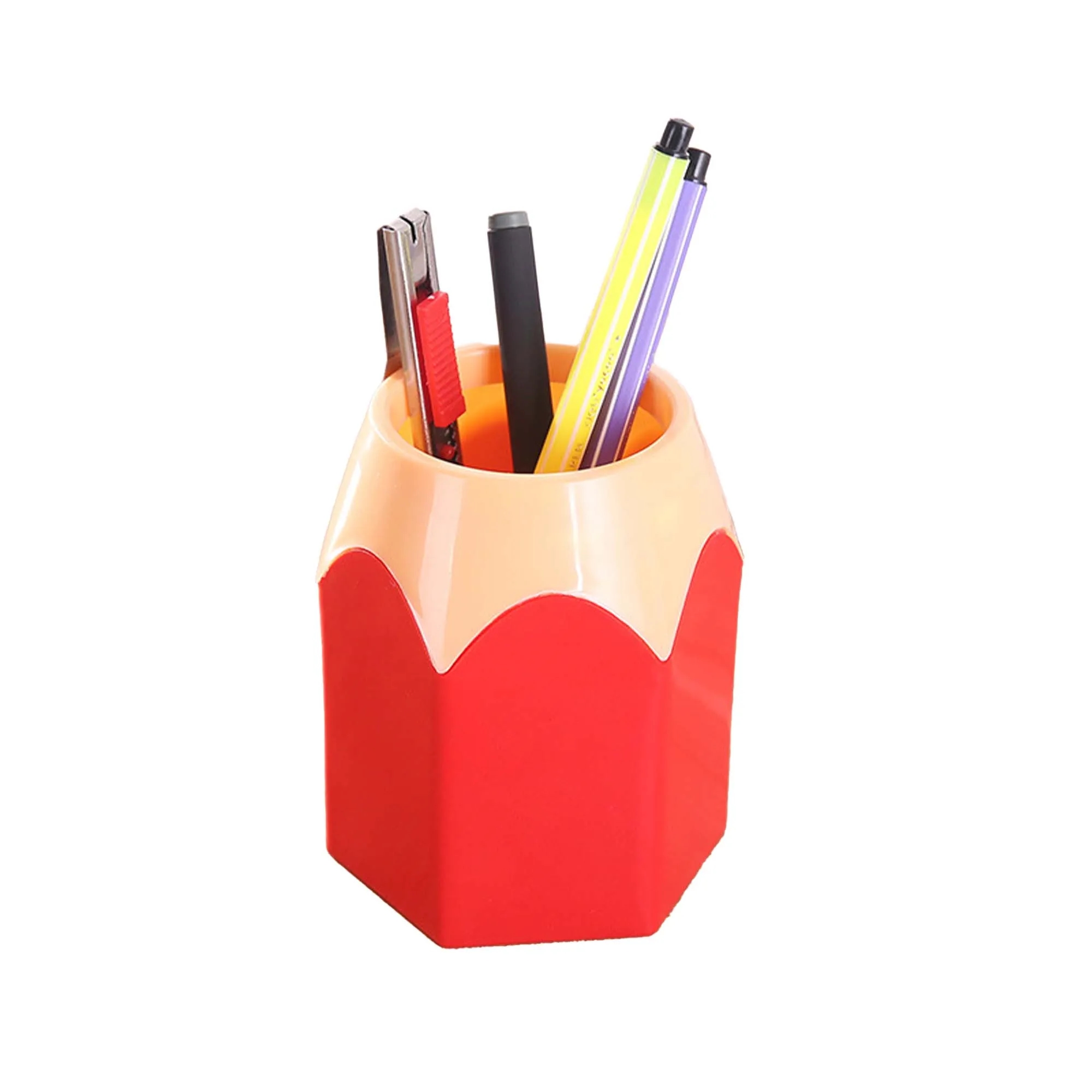 Creative Plastic Pencil-shaped Pen Holder 8