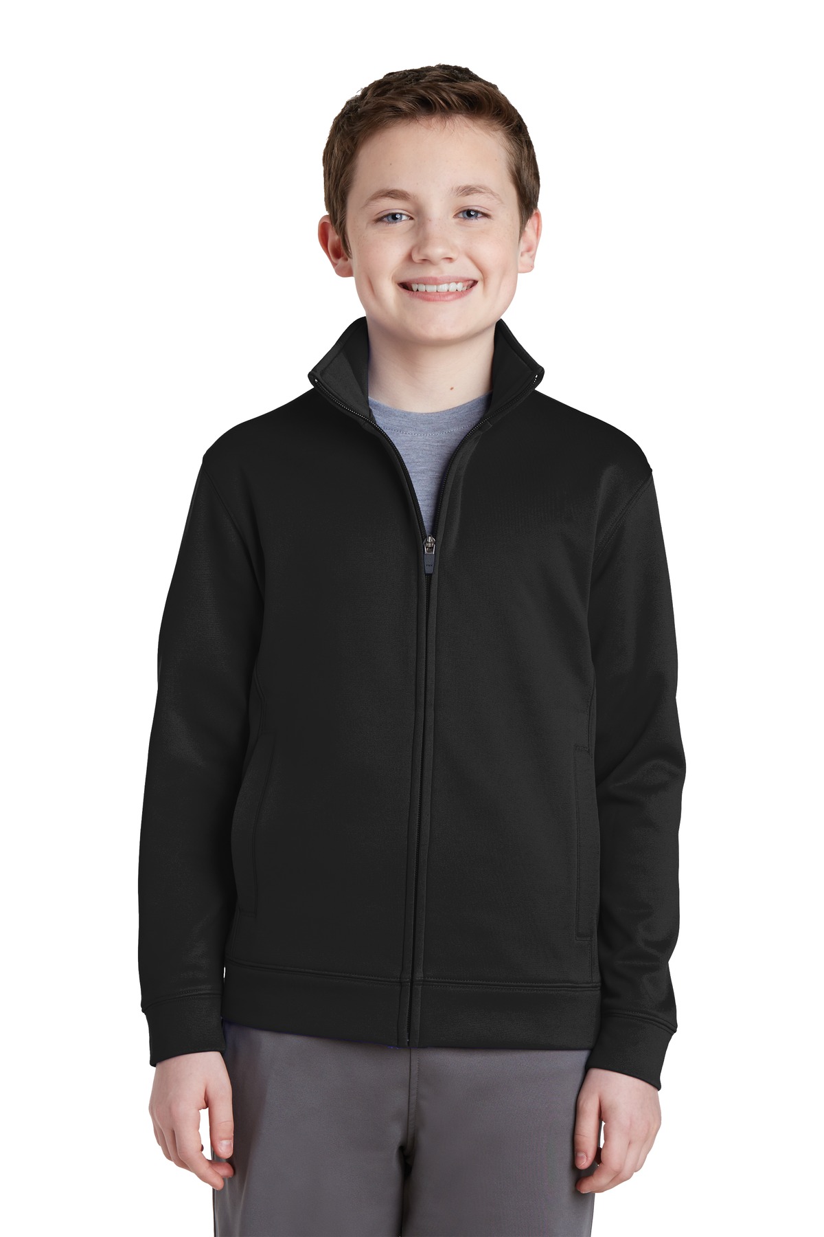 Sport-Tek® Youth Sport-Wick Fleece Full-Zip Jacket 3