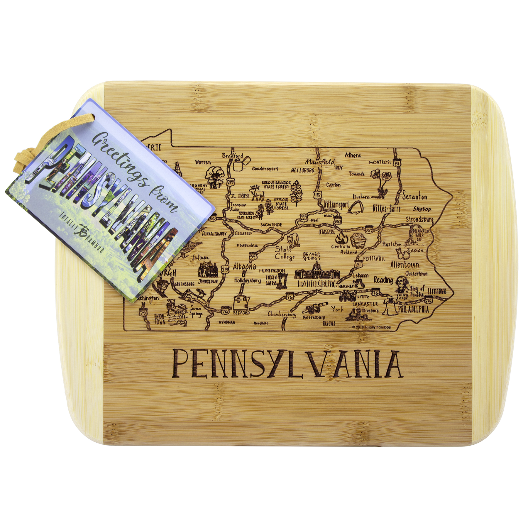 A Slice of Life Pennsylvania Serving & Cutting Board 2