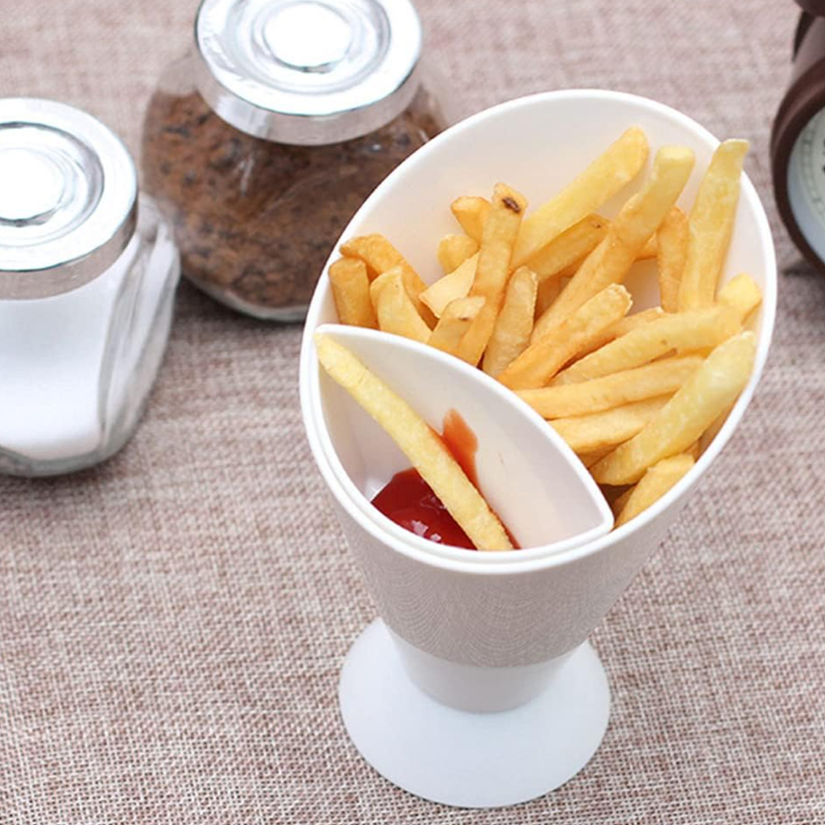 French Fry & Sauce Dipping Cone Holder for Snacks 3