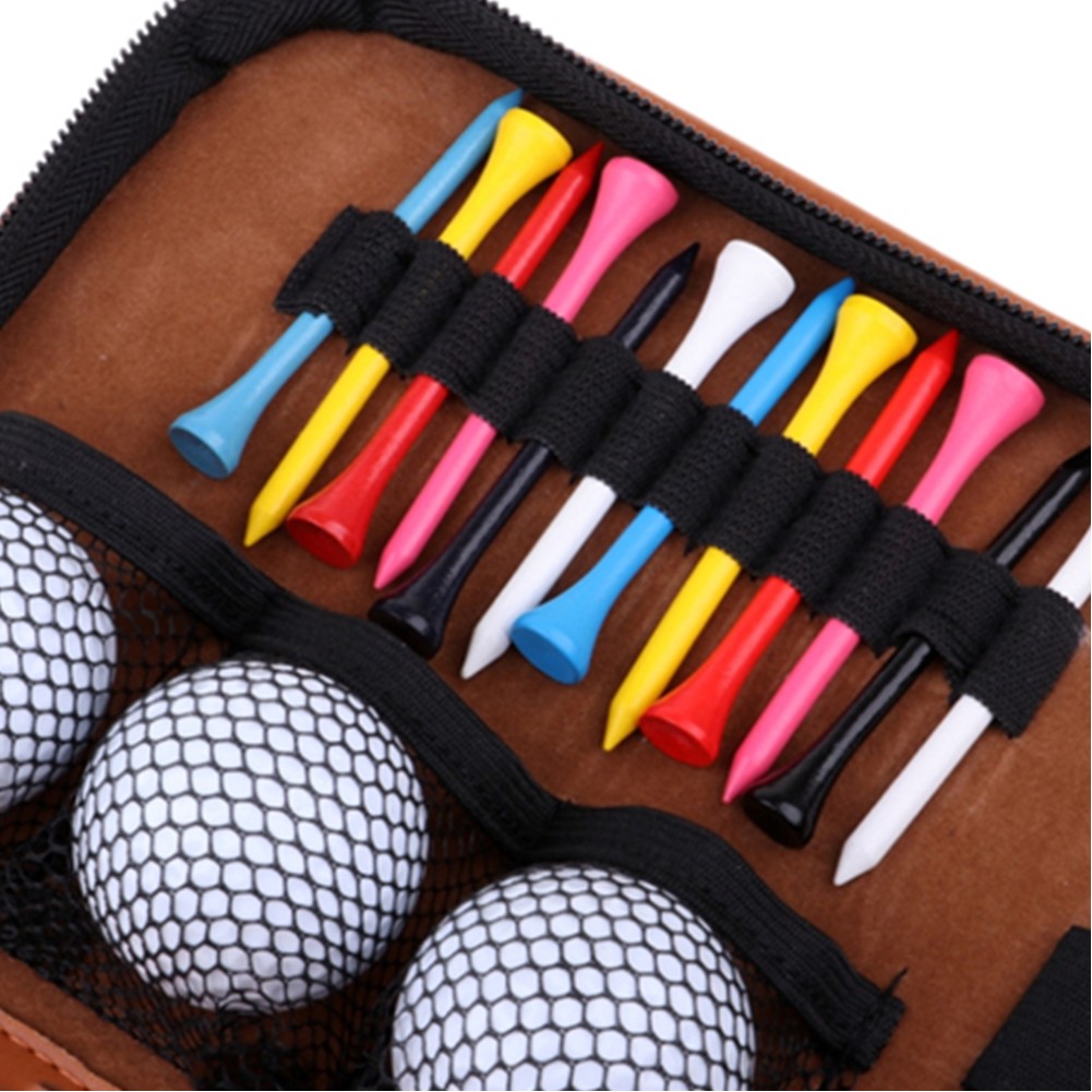 Portable Foldable Leather Golf Organizer 4