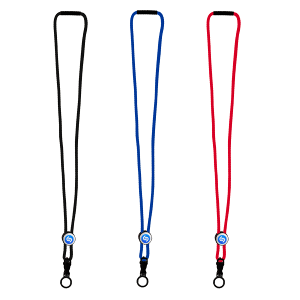 3/16" Nylon Cord Lanyard with Snap-Buckle Release, Standard O-Ring & Slider 78