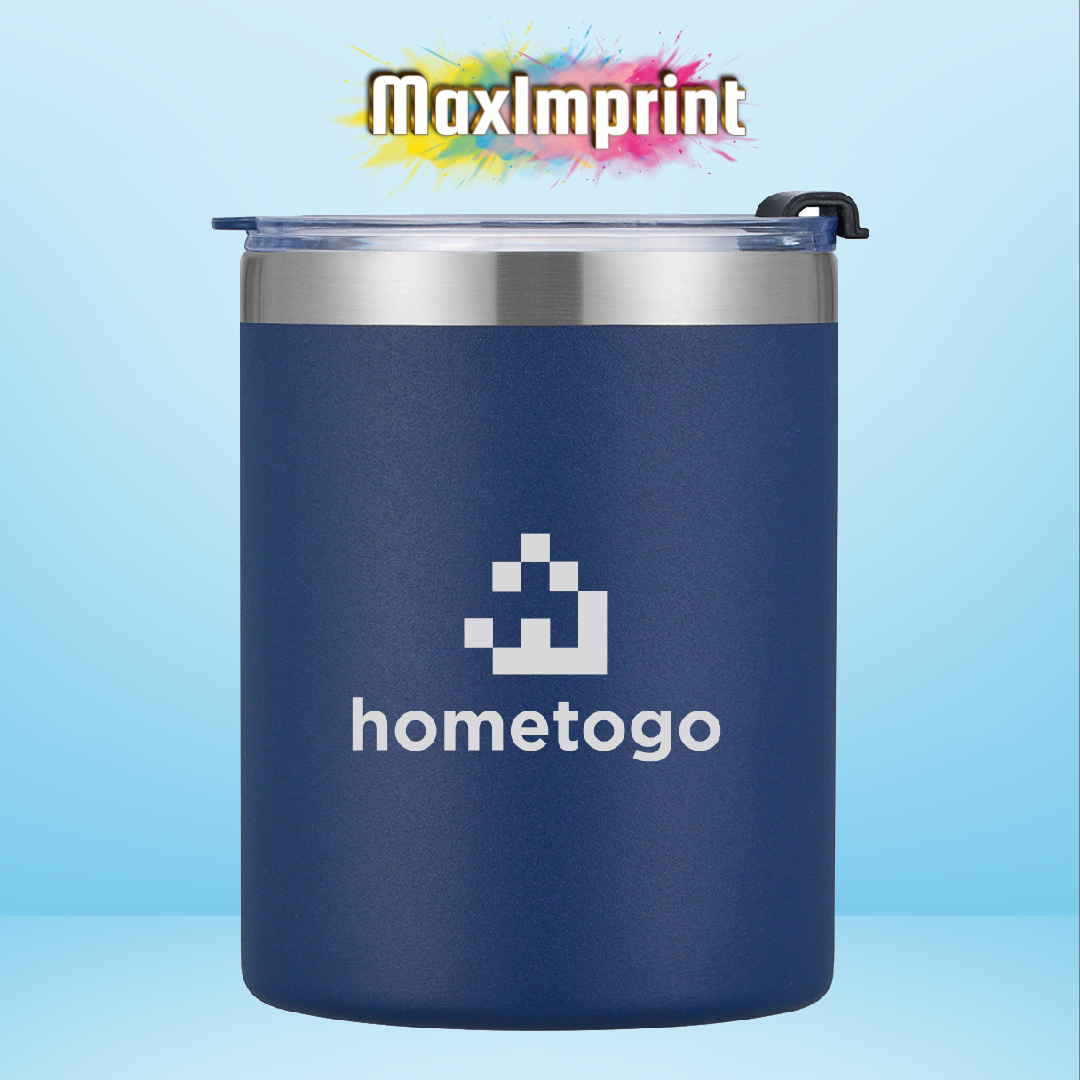 MaxImprint 12oz Lowball Tumbler with Splash-Proof Lid 1