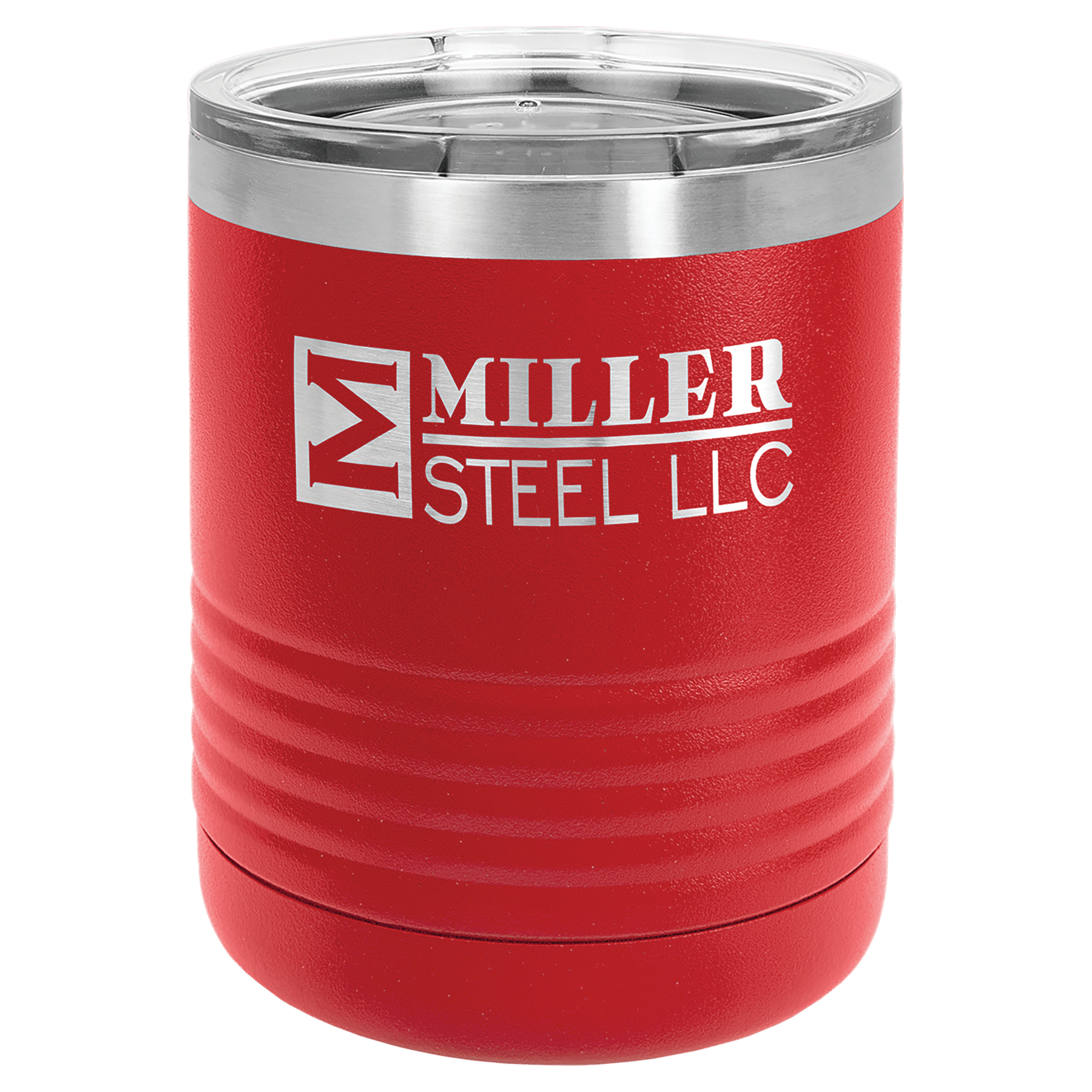 10 Oz. Stainless Steel Vacuum Insulated Ringneck Tumbler With Clear Lid 7