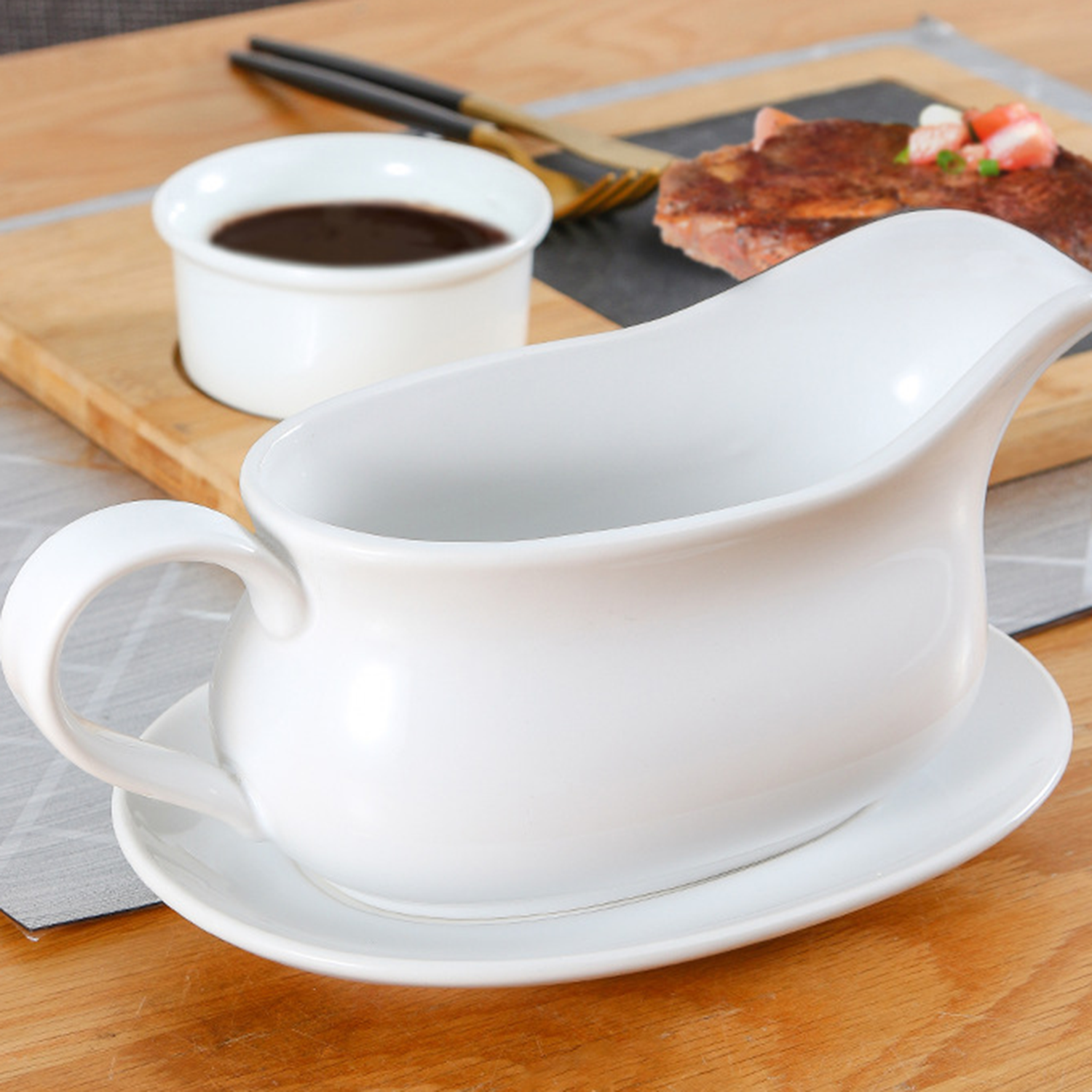 Ceramic Salad Dressing Boat 3