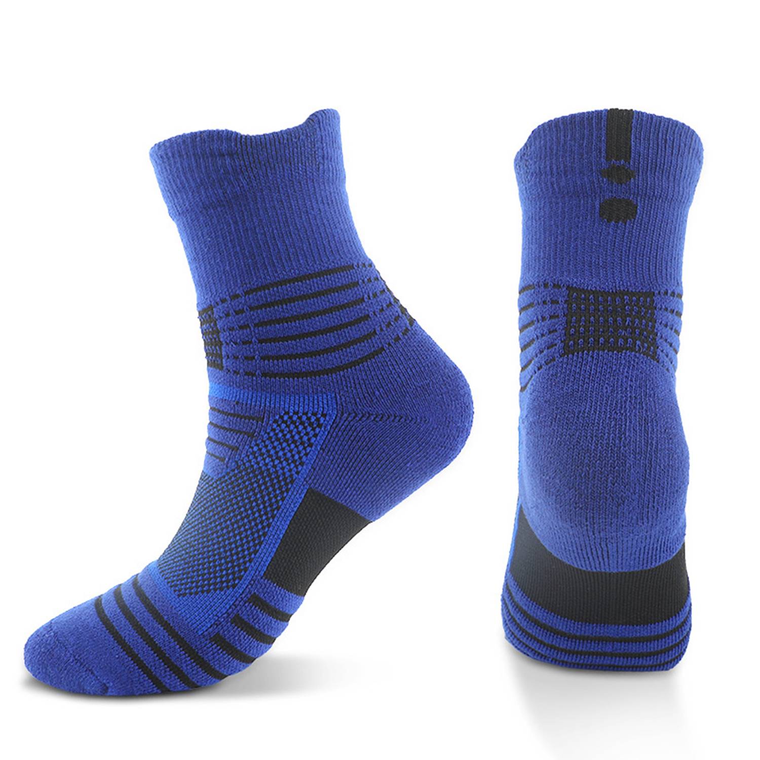 Men's Towel Bottom Non-Slip Sports Boat Socks 4