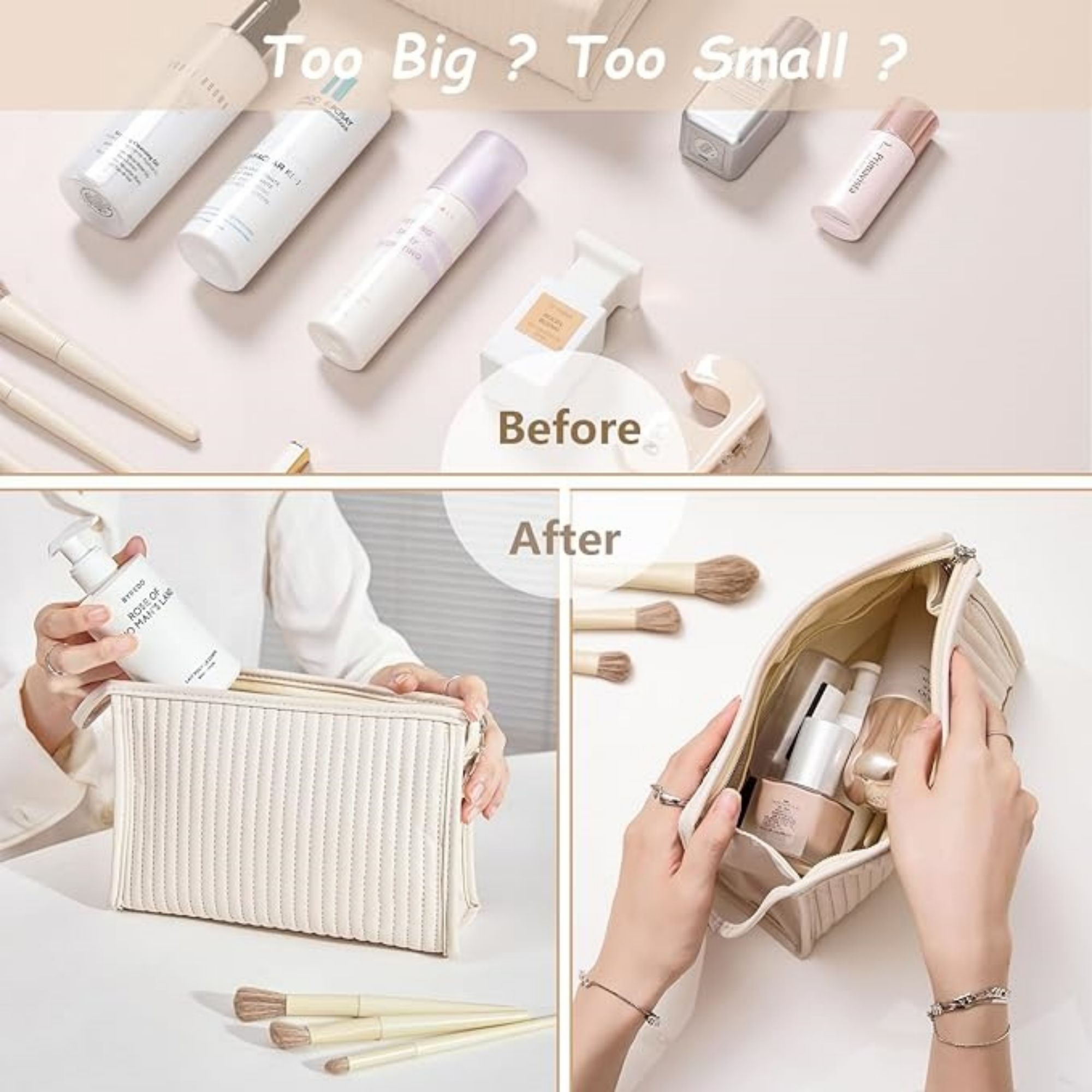 Compact Large Capacity Makeup Bag 3