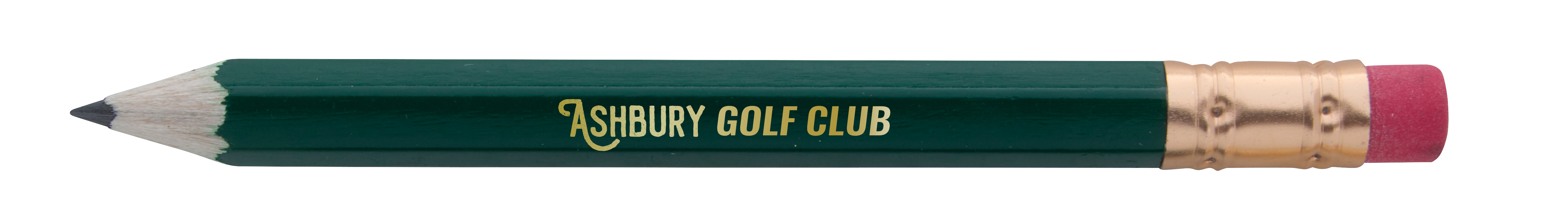 Hex Golf Pencil with Eraser 14