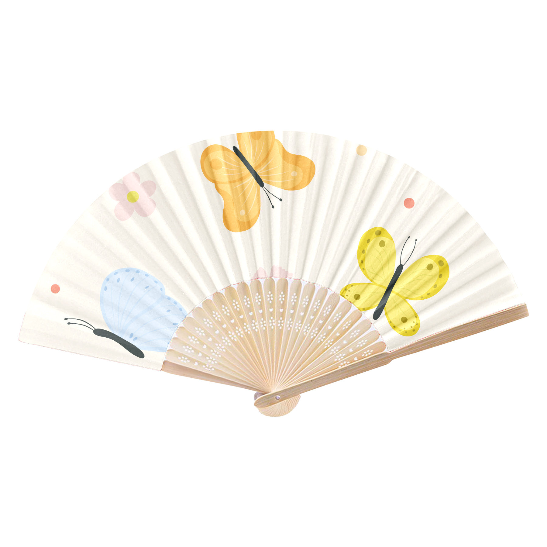 Foldable Bamboo Paper Fan 13
