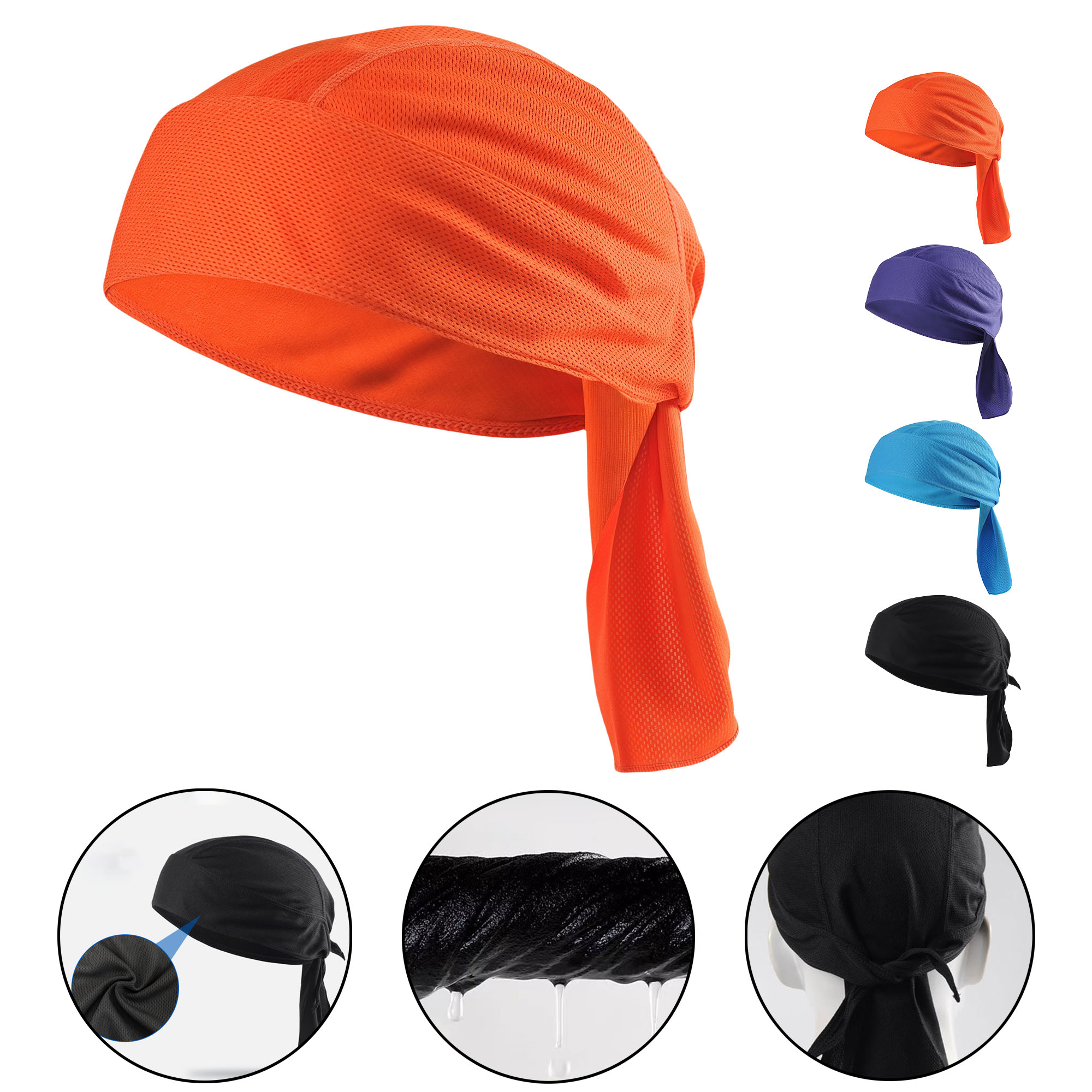 Quick-Dry Cycling Pirate Cap with Wide Brim for Sun Protection, Outdoor Sports 6