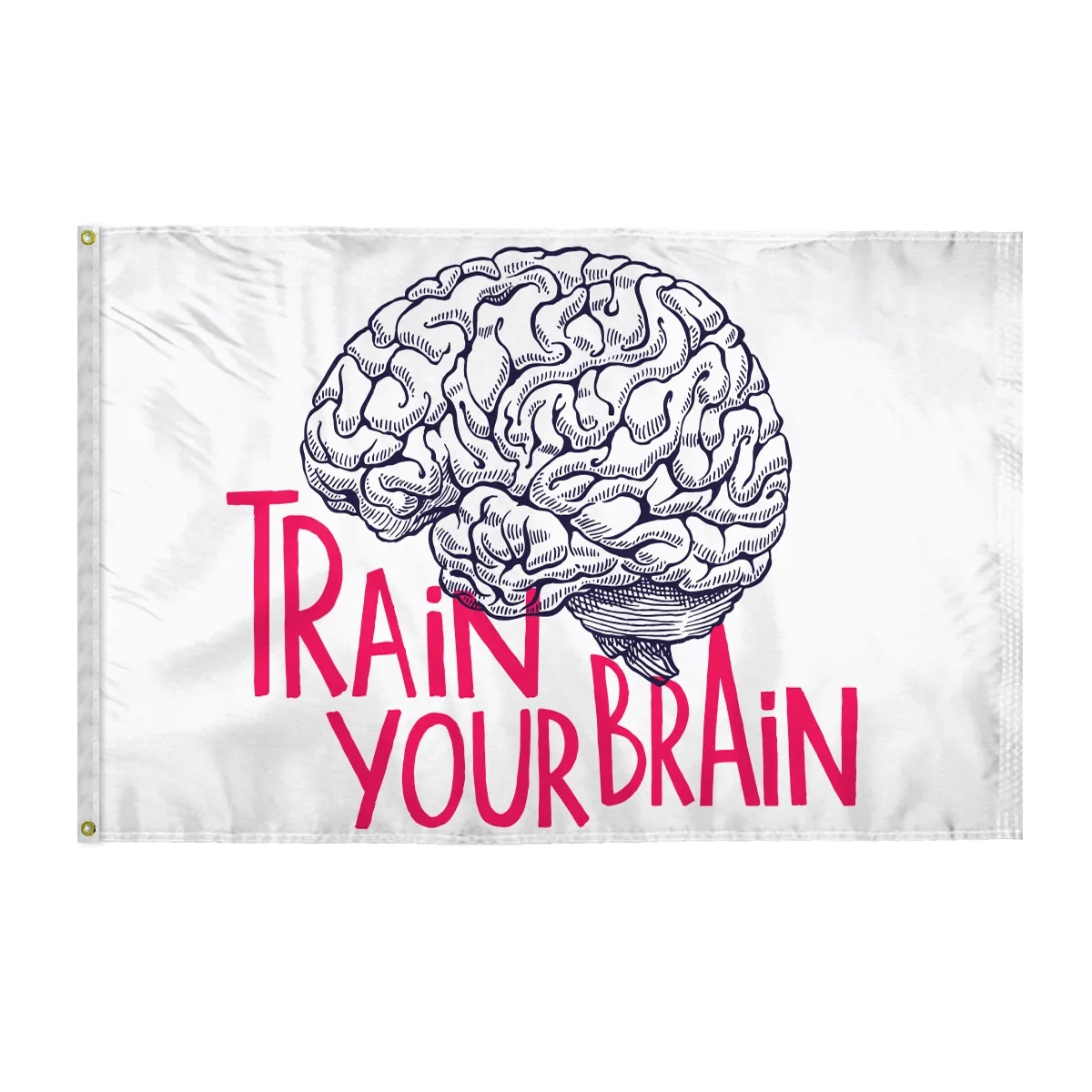 Custom Screen Sublimation Flag - 4' x 6' W-Poly 2