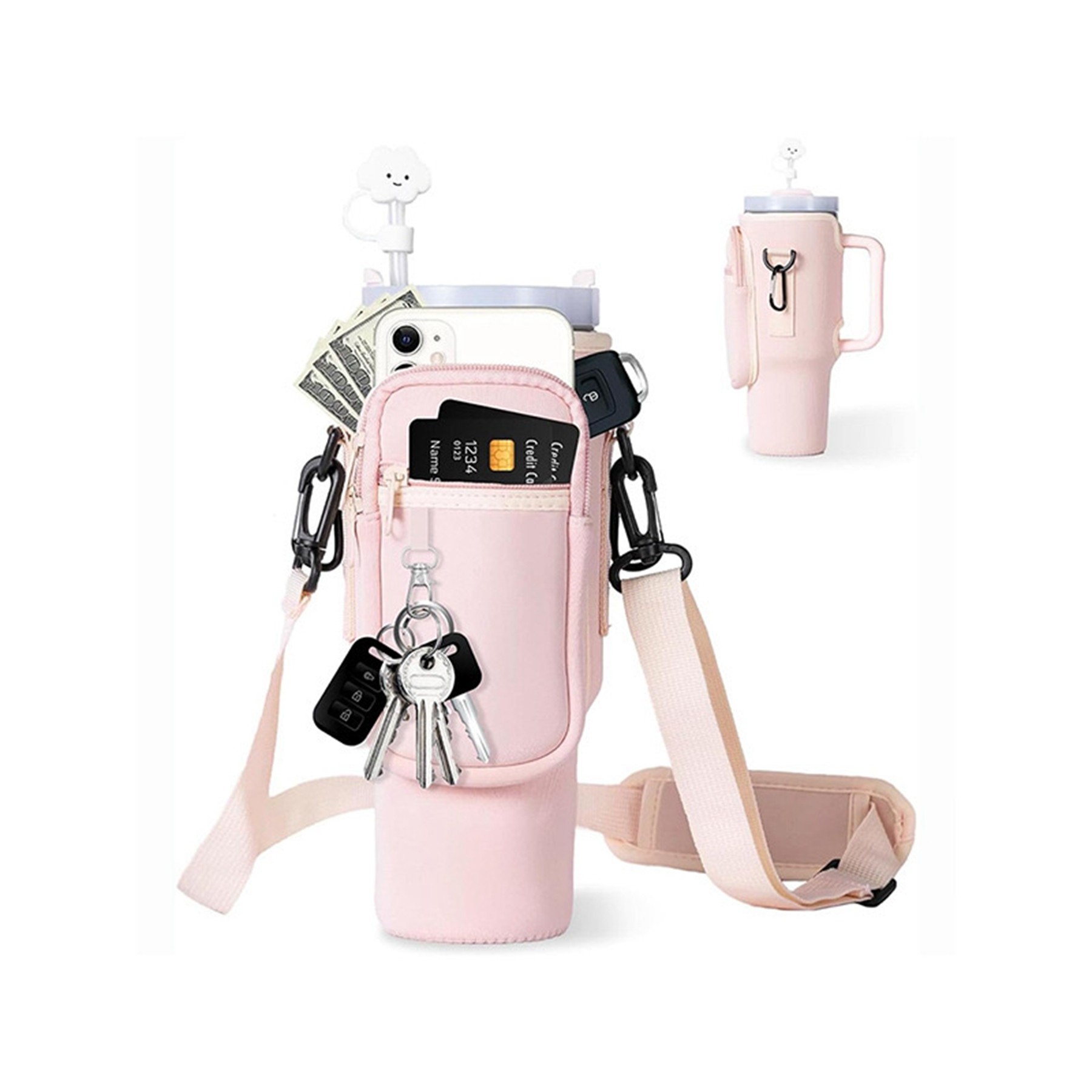 Storage Bag For Tumbler With Shoulder Strap 6