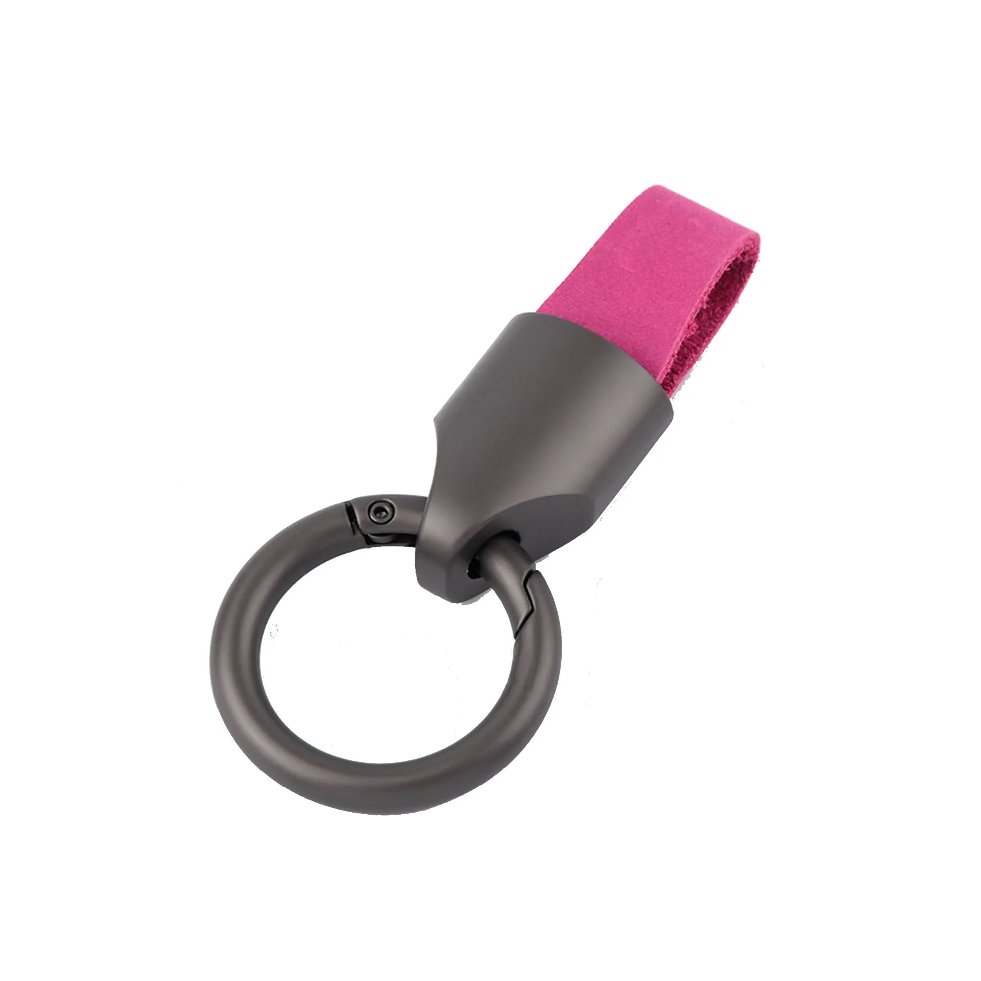 Genuine Leather Keychain for Car Home Key Ring 2