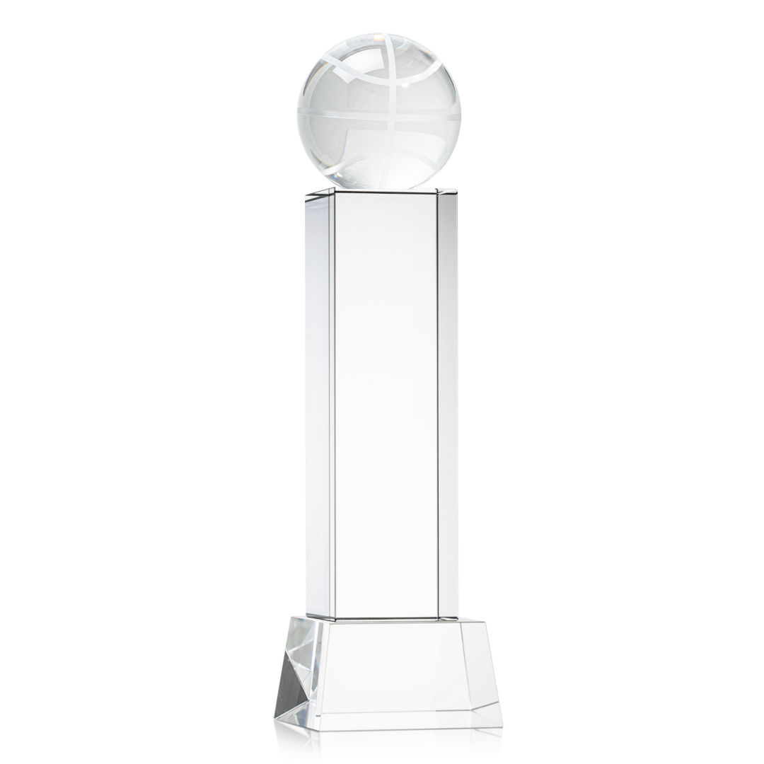 Basketball Award on Belcroft Base - Clear 2