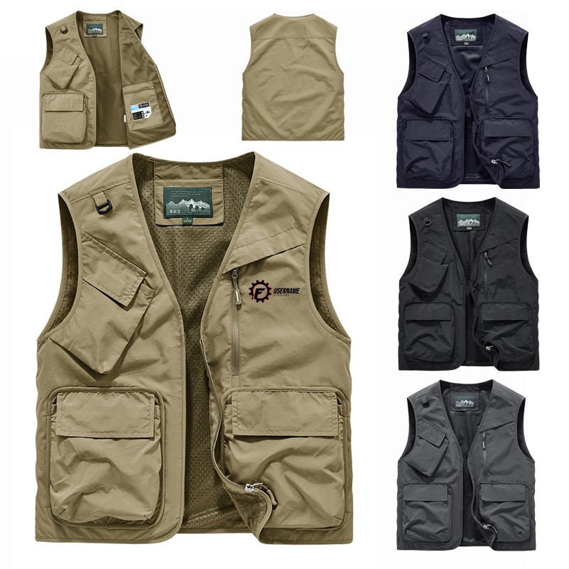V-Neck Summer New Men's Multi-Pocket Vest 2