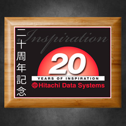 Bamboo Plaque with Sublimated Plate 5