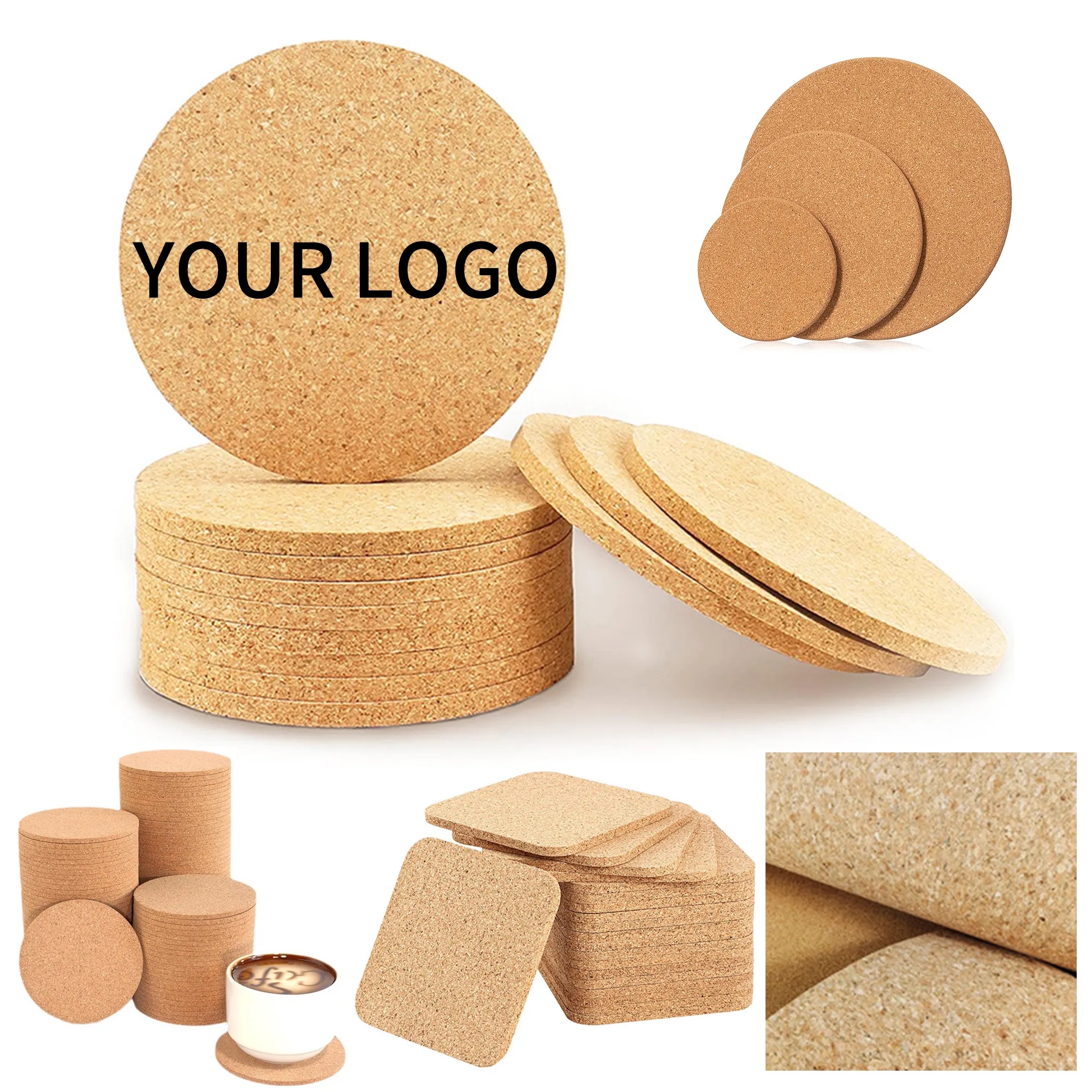 Durable Cork Coaster 3.74 Inch for Daily Drinkware Use 1