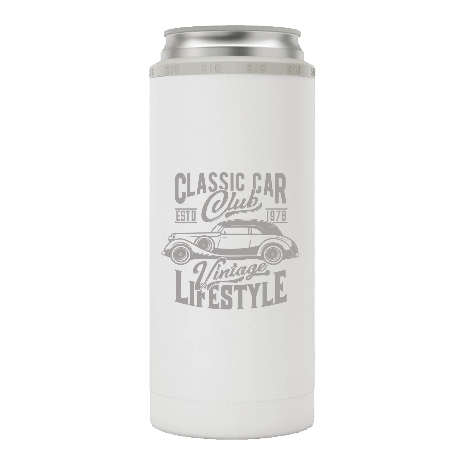 SIC 12oz Stainless Steel Skinny Can Holder 7