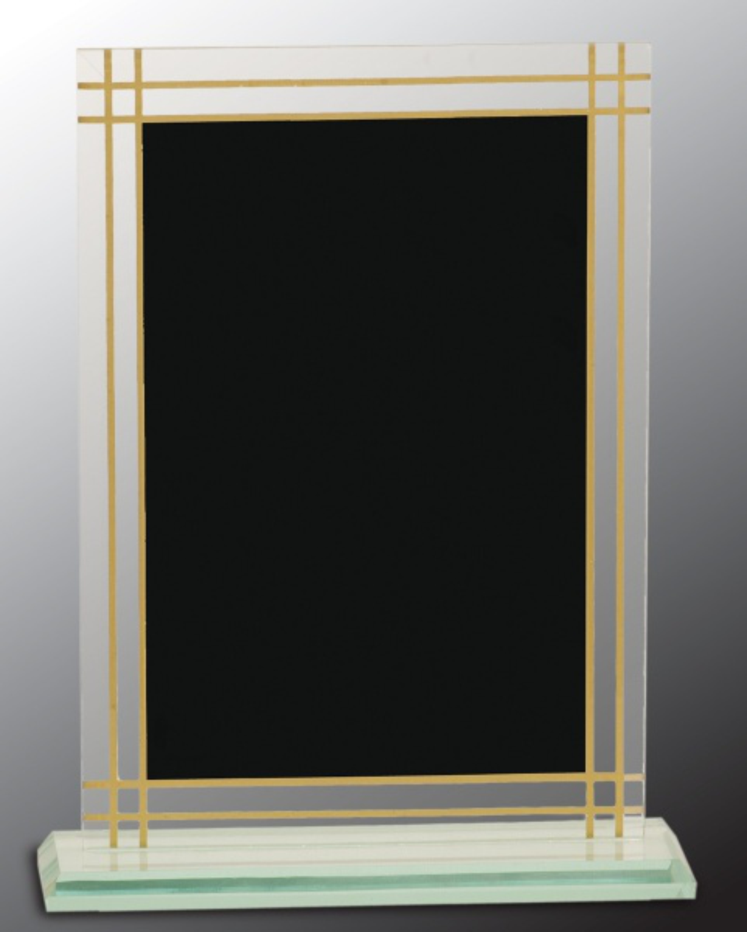 8 1/2" Contemporary Glass Full Border Award 3