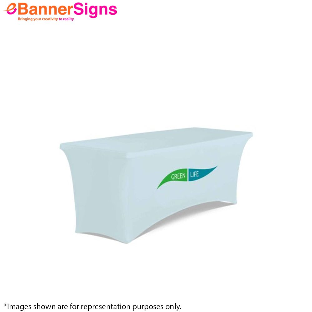 Stretch Table Cover (4-Sided Closed Back with Zipper) 4