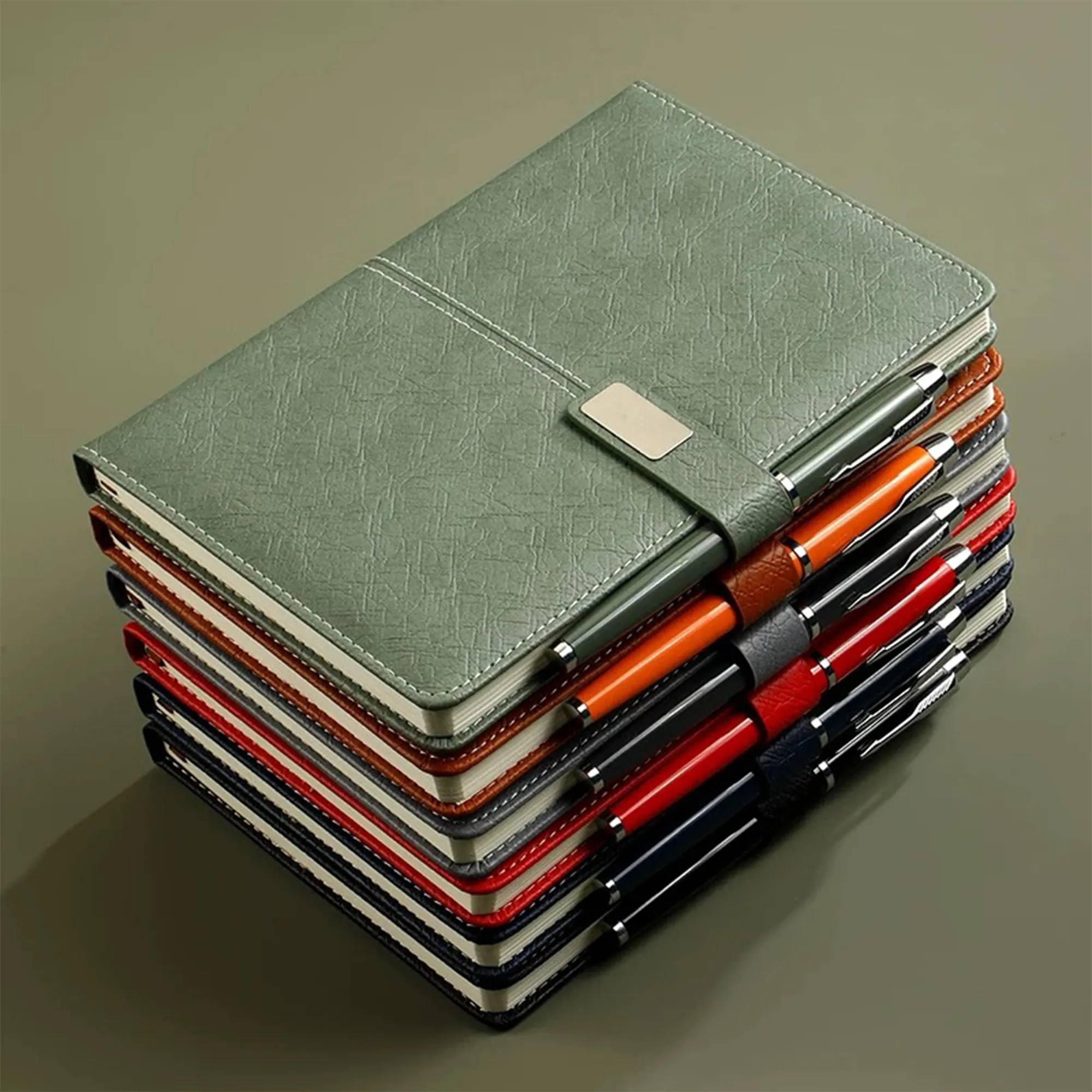 Executive Leather Notebook Gift Set With Pen 3