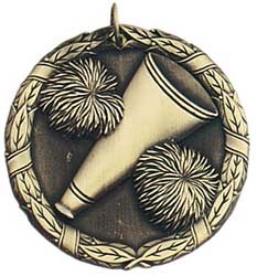 Cheerleading XR200 Series Medal, 2" 2