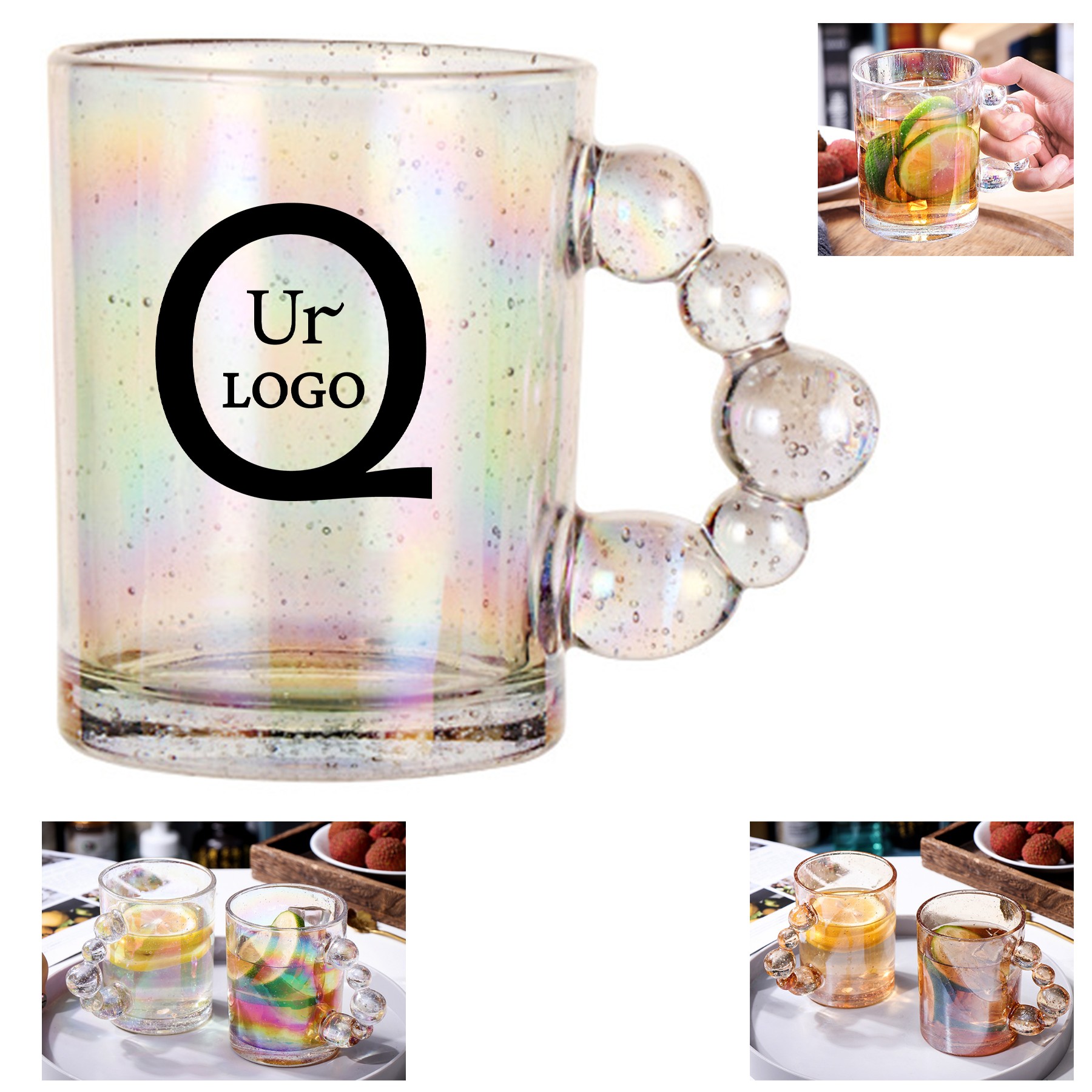 11.8Oz Pearl Handle Mug