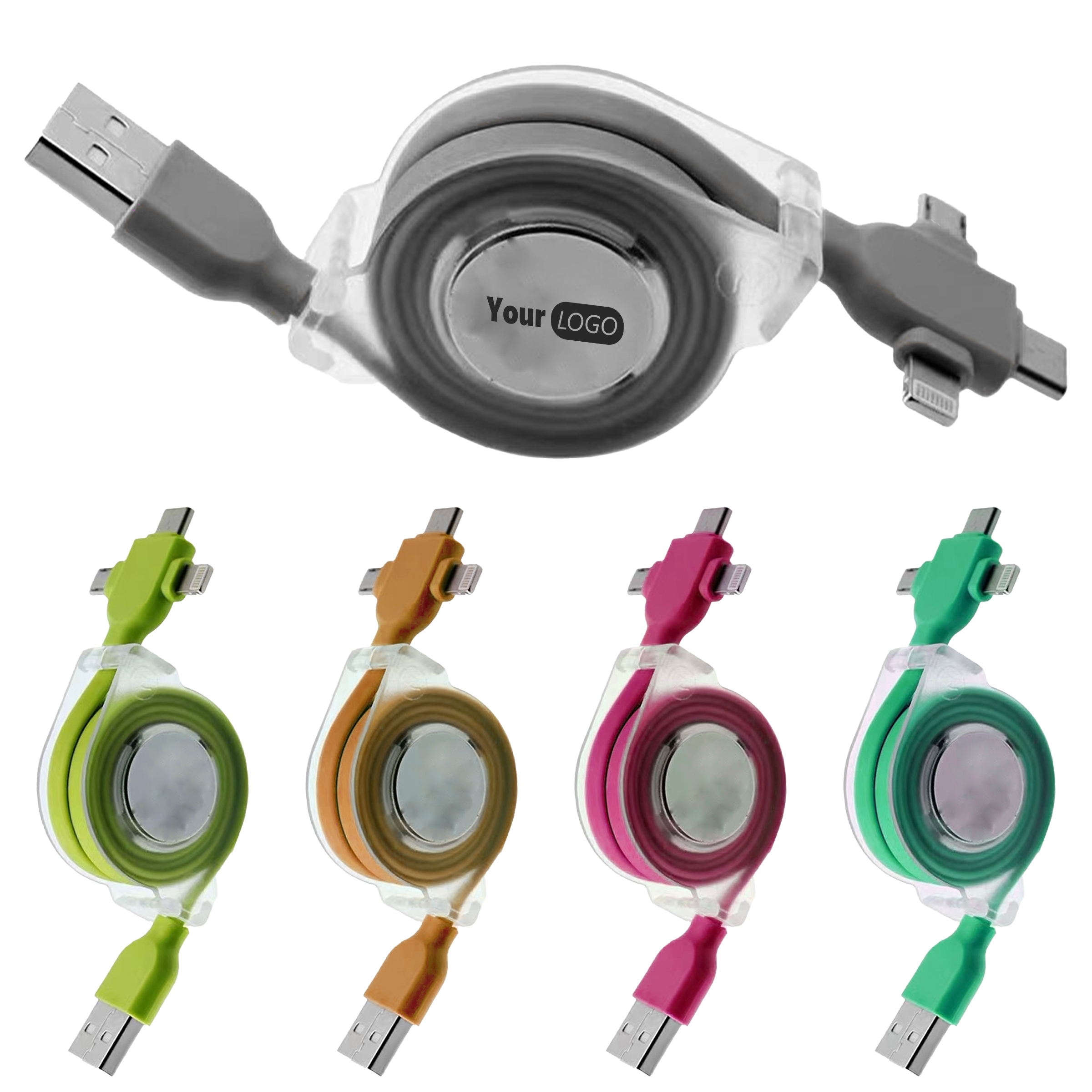 Blend Personalized Retractable Charger Cable 2