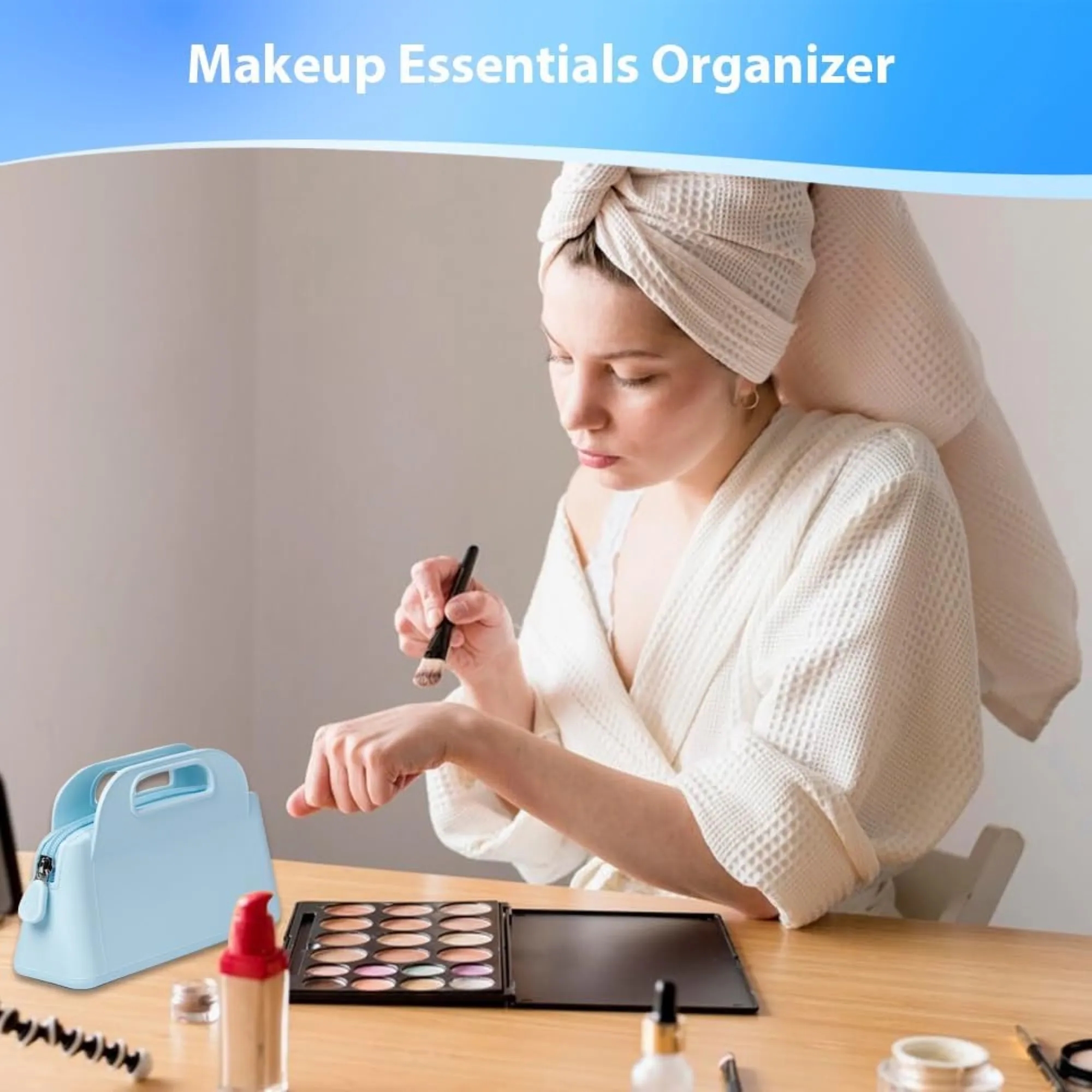 Silicone Portable Handbag Makeup Case 4