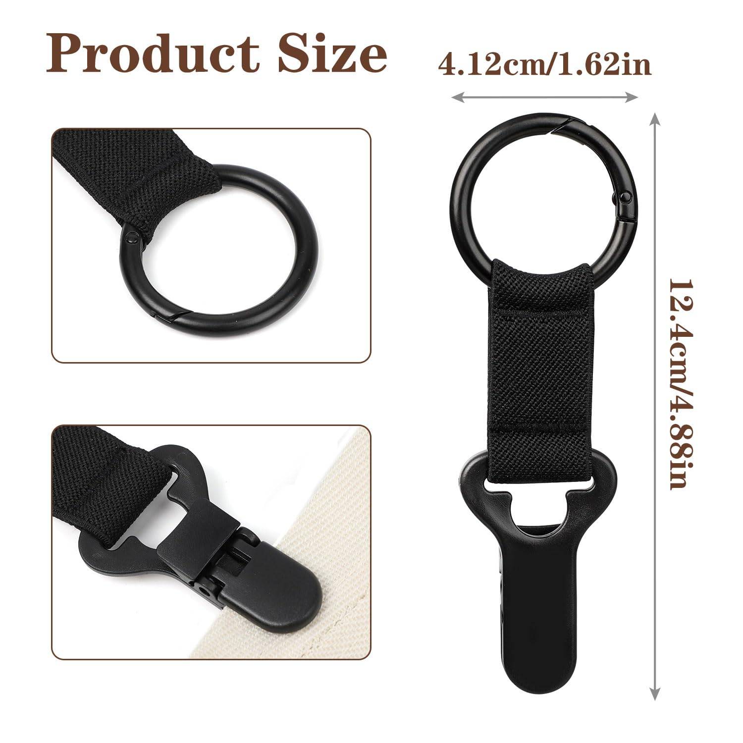 2PCS Portable Metal Hat Clips 6