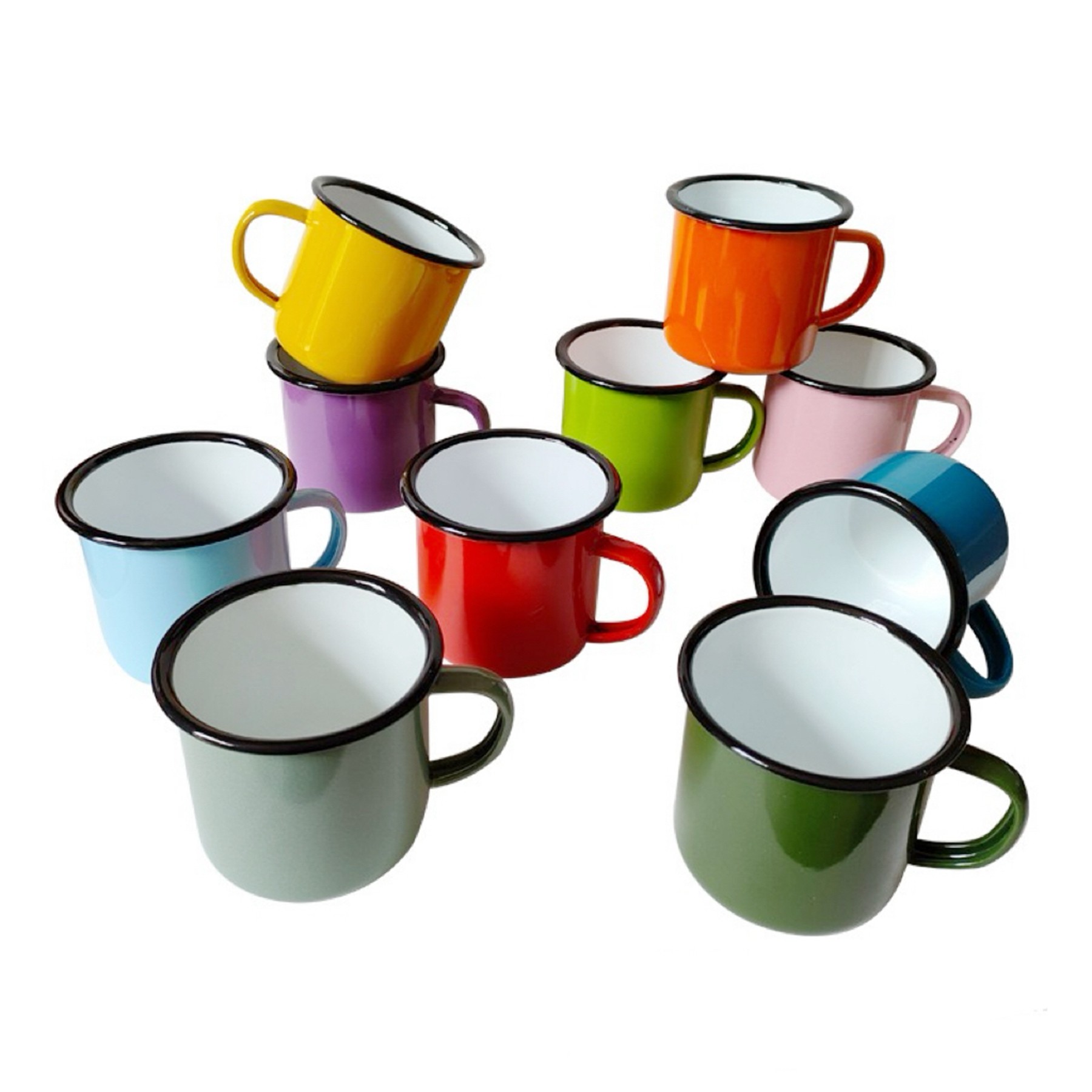 12 OZ Enamel Campfire Mugs 7