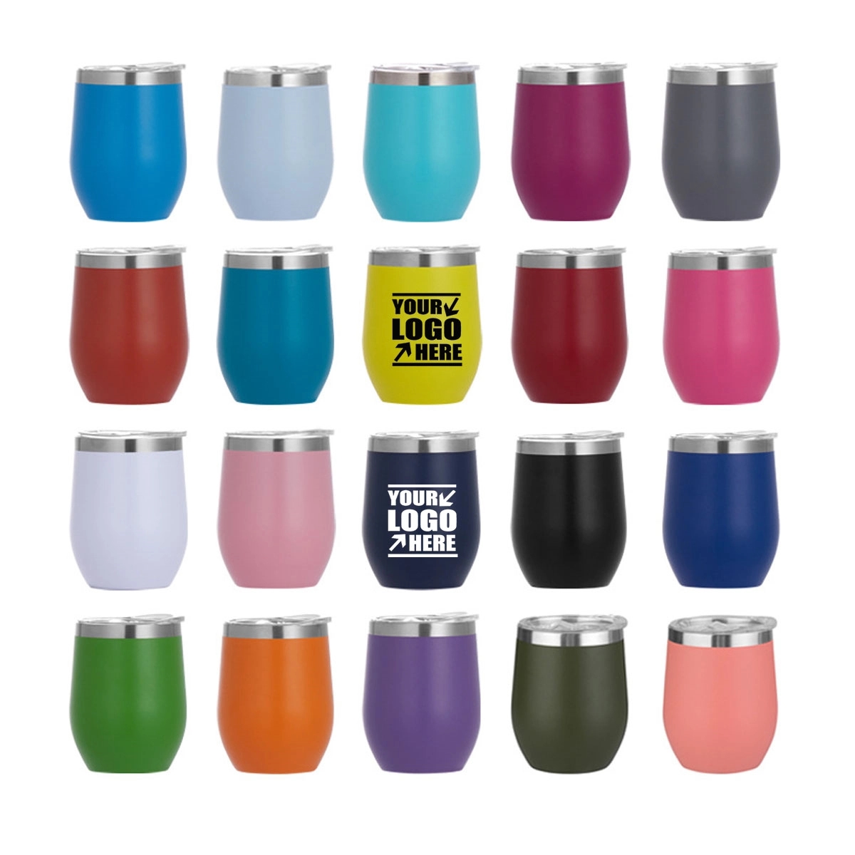 12Oz Wine Tumbler With Lid 6
