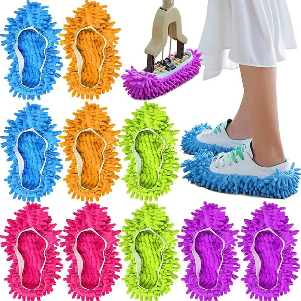 Microfiber Mop Slippers Shoes Cover 1
