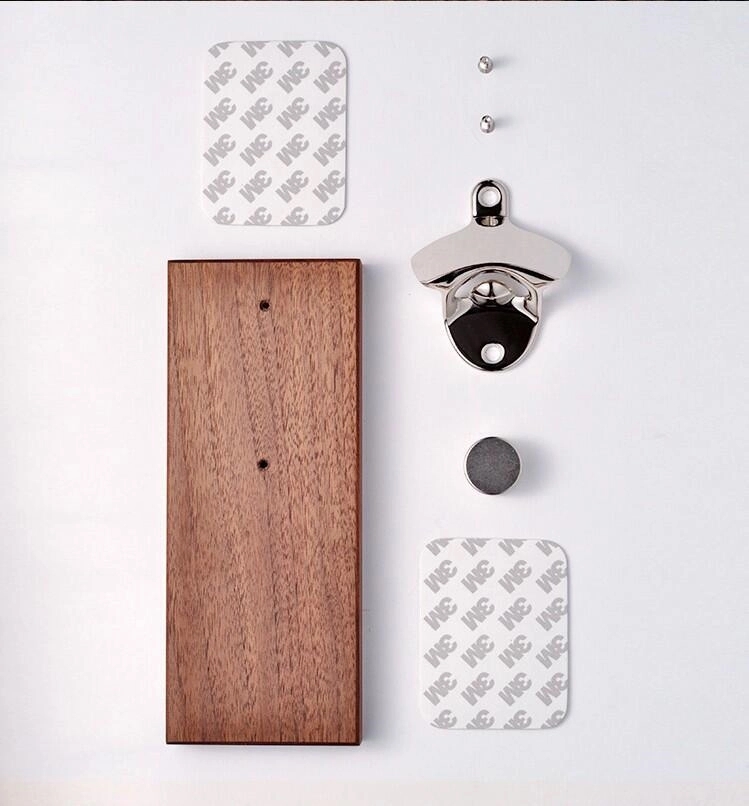 Wooden Wall-Mounted Bottle Opener 6