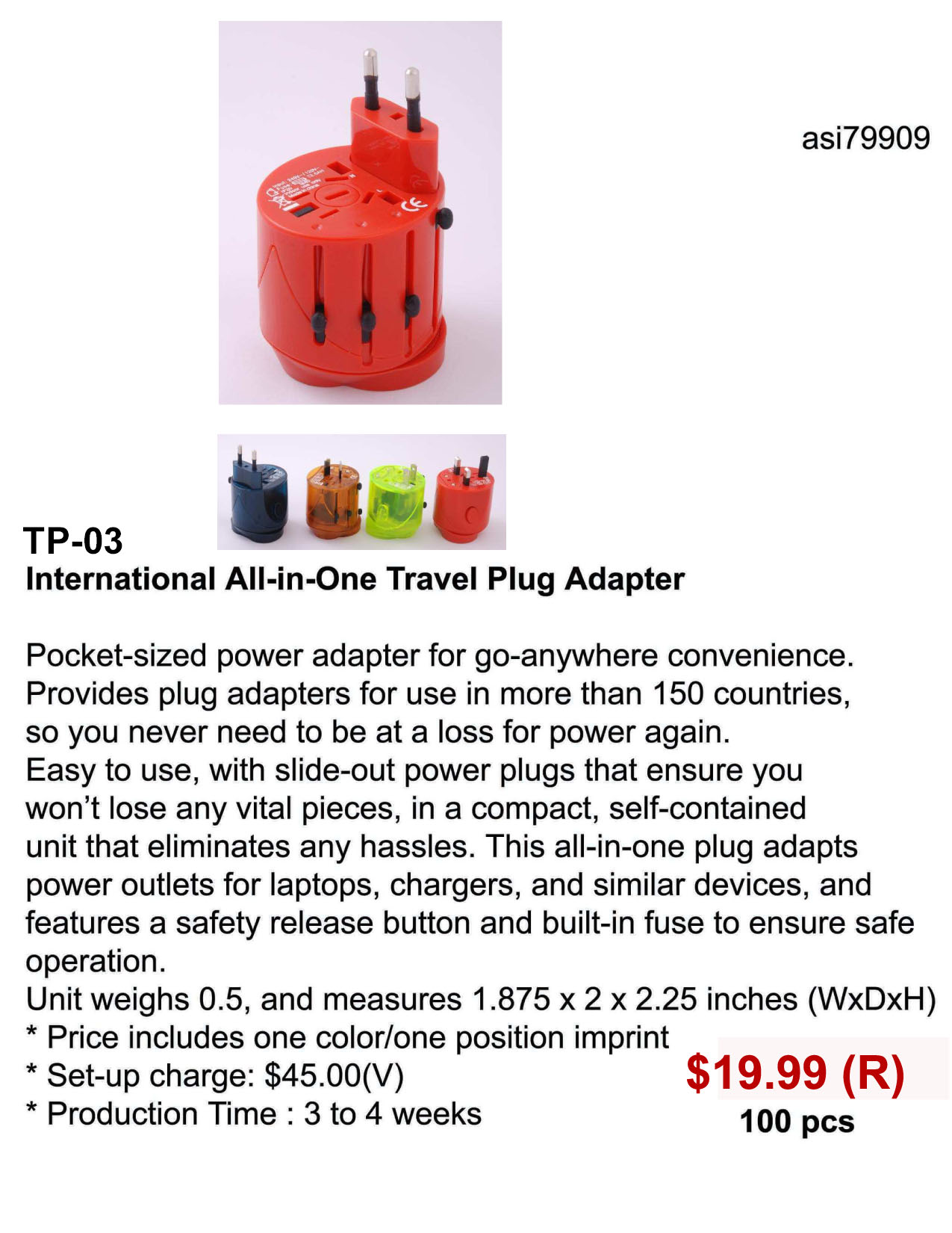 iBank ® Universal Travel Adapter, International Power Adapter 1