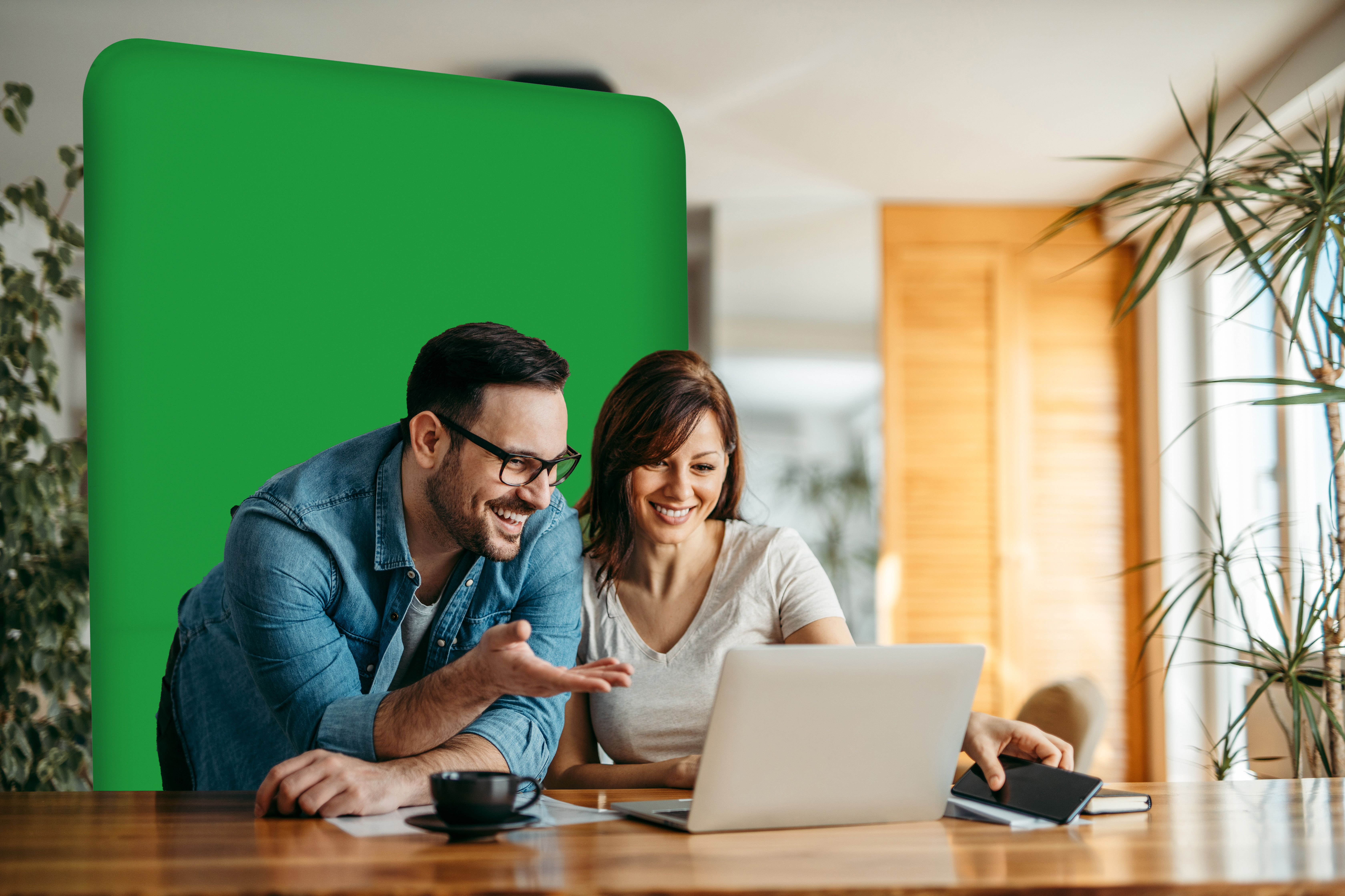5'W x 90"H EuroFit™ Straight Wall Green Screen Kit 3