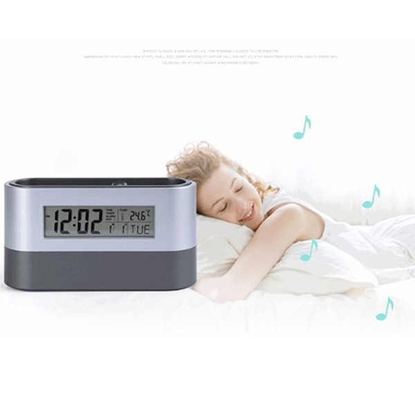 Alarm  Pen Holder Calendar Temperature Display Clock 4
