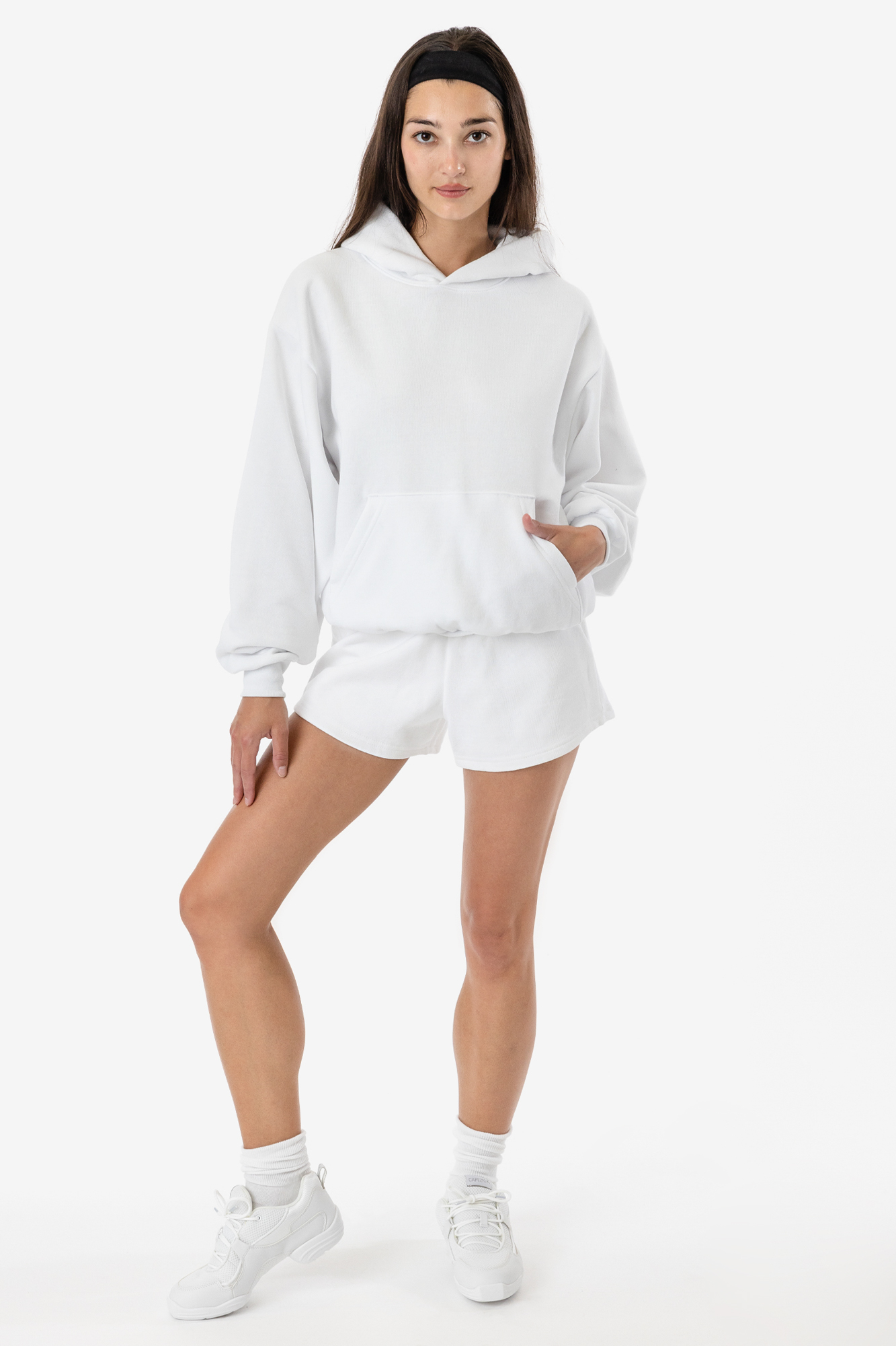 10 OZ MID-WEIGHT POLY COTTON FLEECE WIDE HOODIE 3