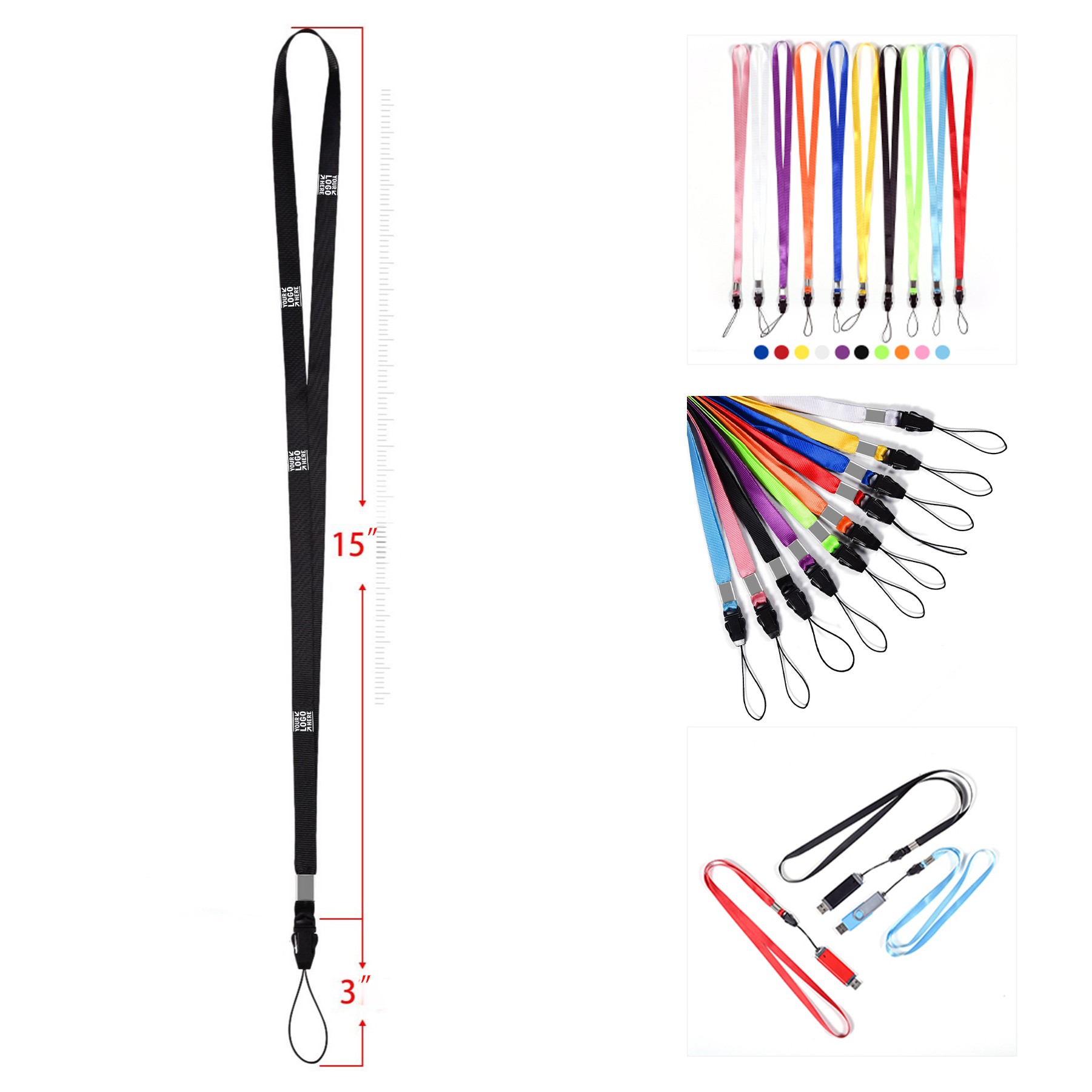18-Inch Colorful Neck Lanyards 2