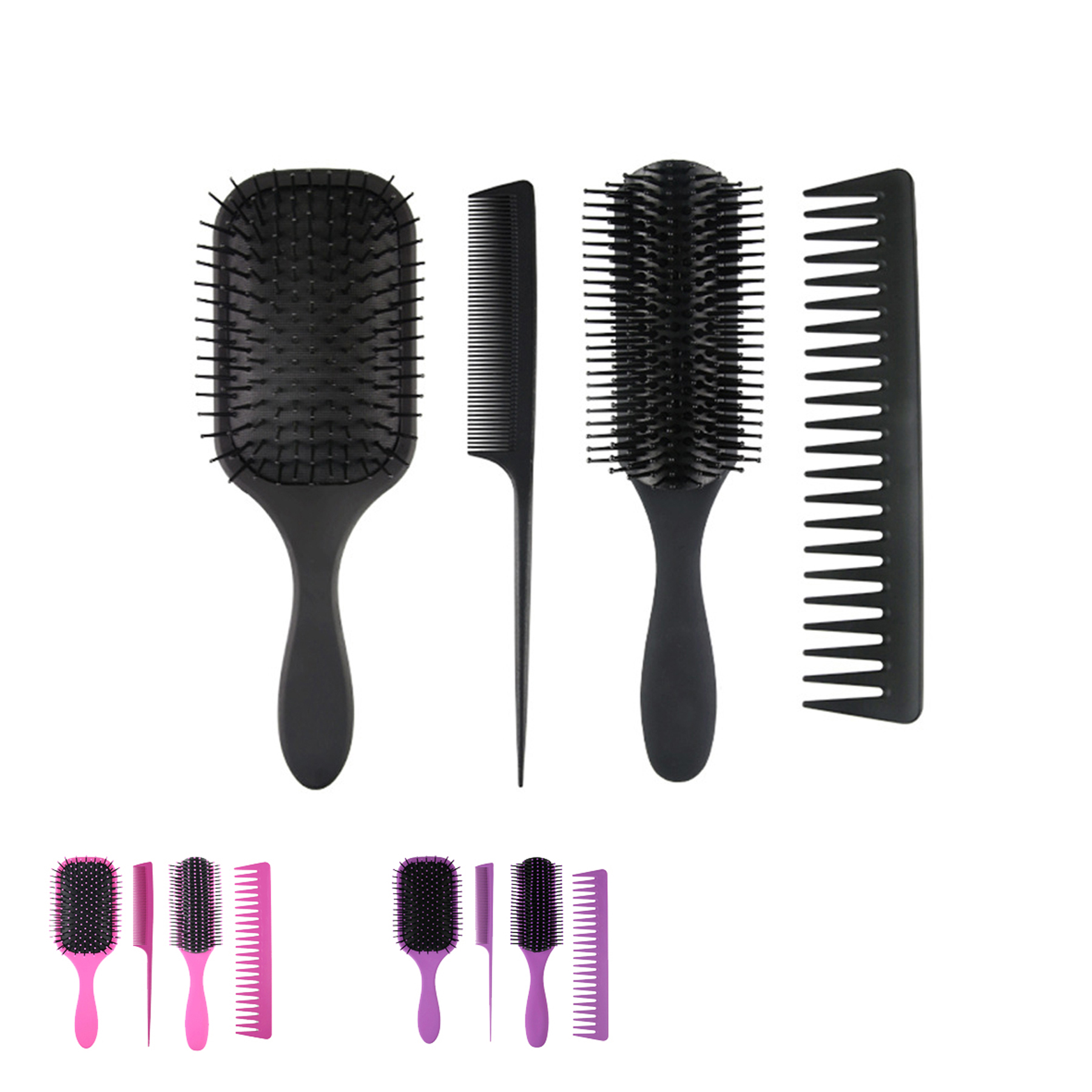 Women's Hair Brush Set - 4 Pack 4