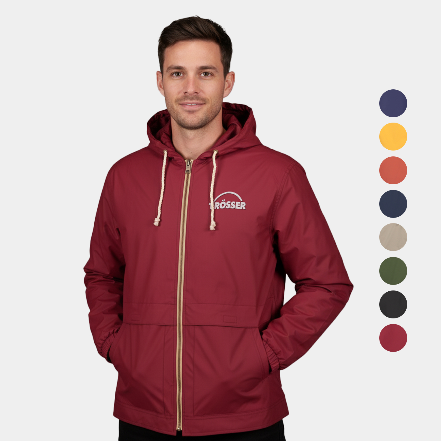 Weatherproof® Vintage Hooded Rain Jacket – Water-Resistant & Stylish 4