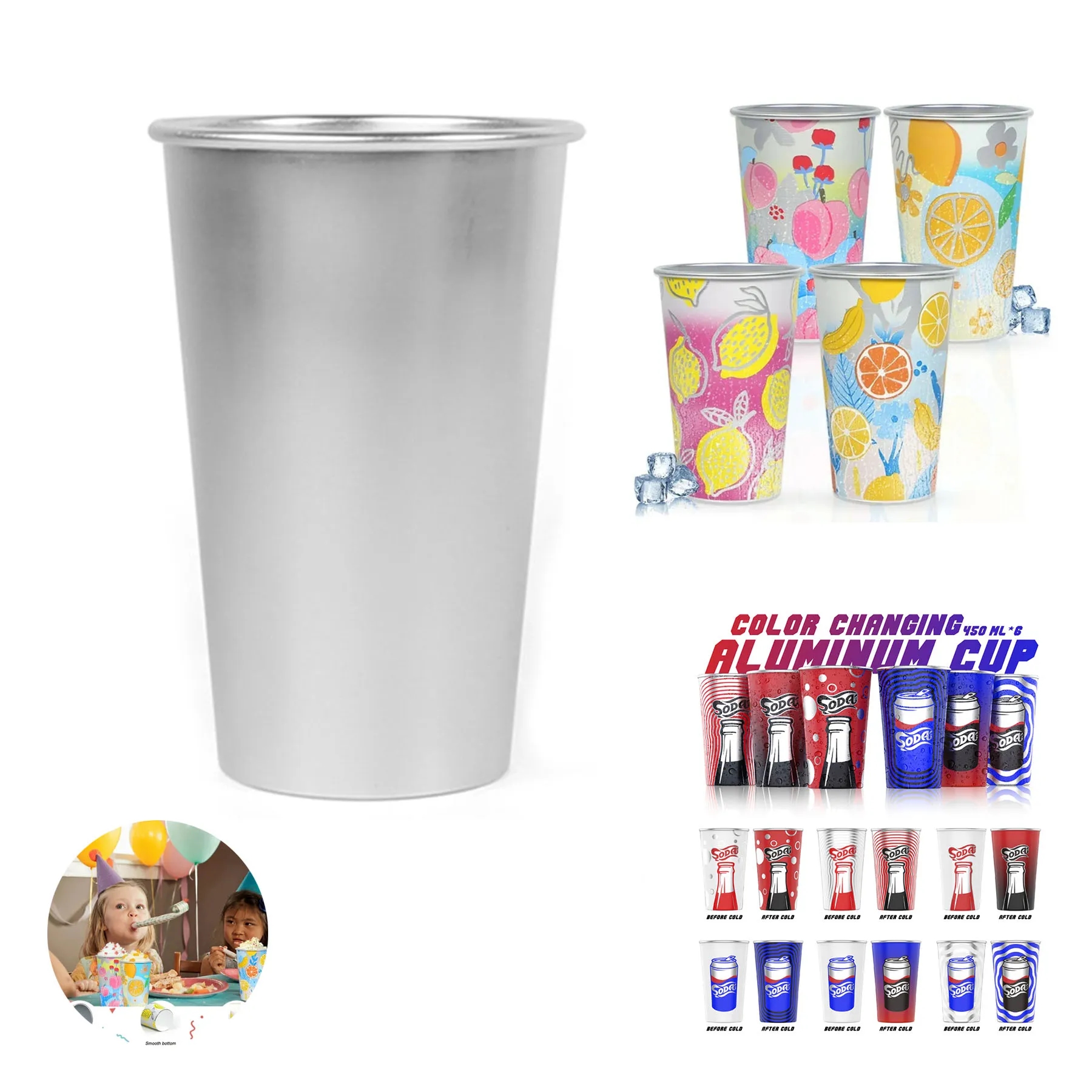 Color Changing Recycled Aluminum Cup 2