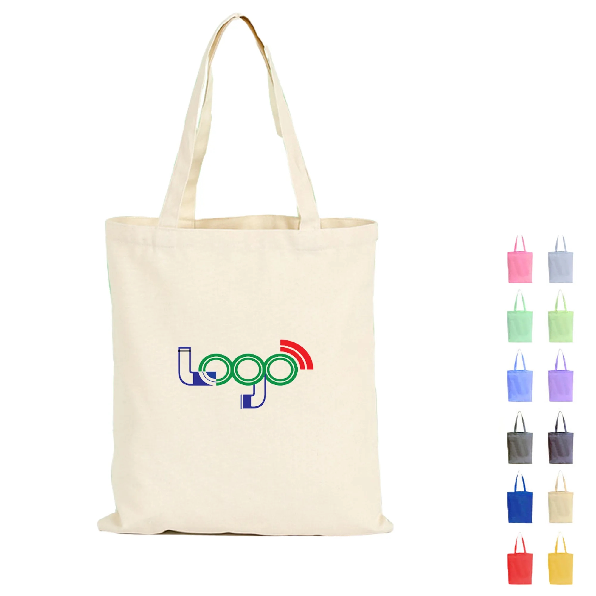 Promotional Personalized Blank Plain Cotton Canvas Tote Bags 4
