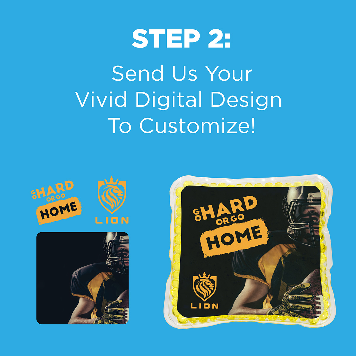 Full-Color Square Aqua Pearls™ Hot/Cold Pack 18