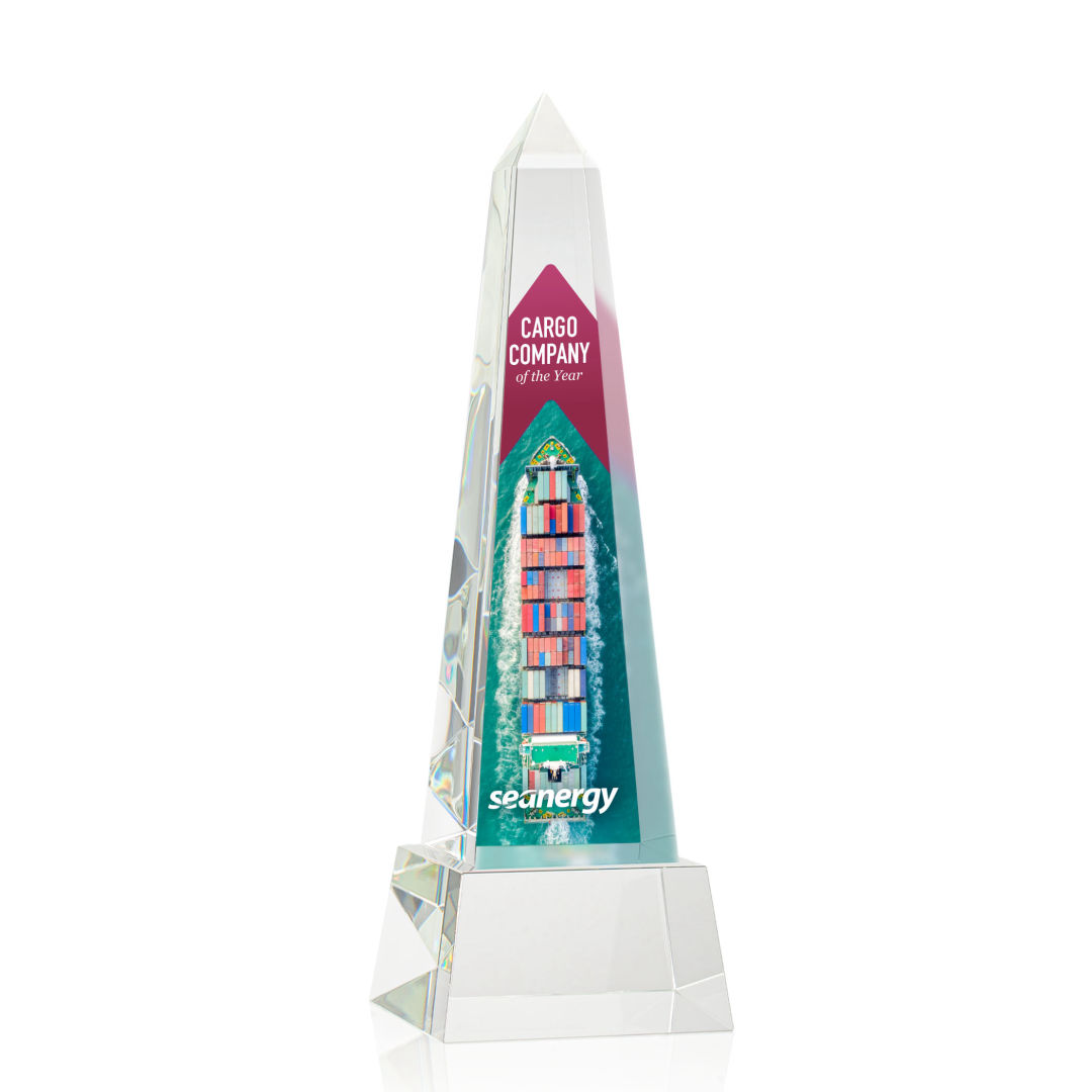 Master Obelisk VividPrint™ Award on Base - Clear 5