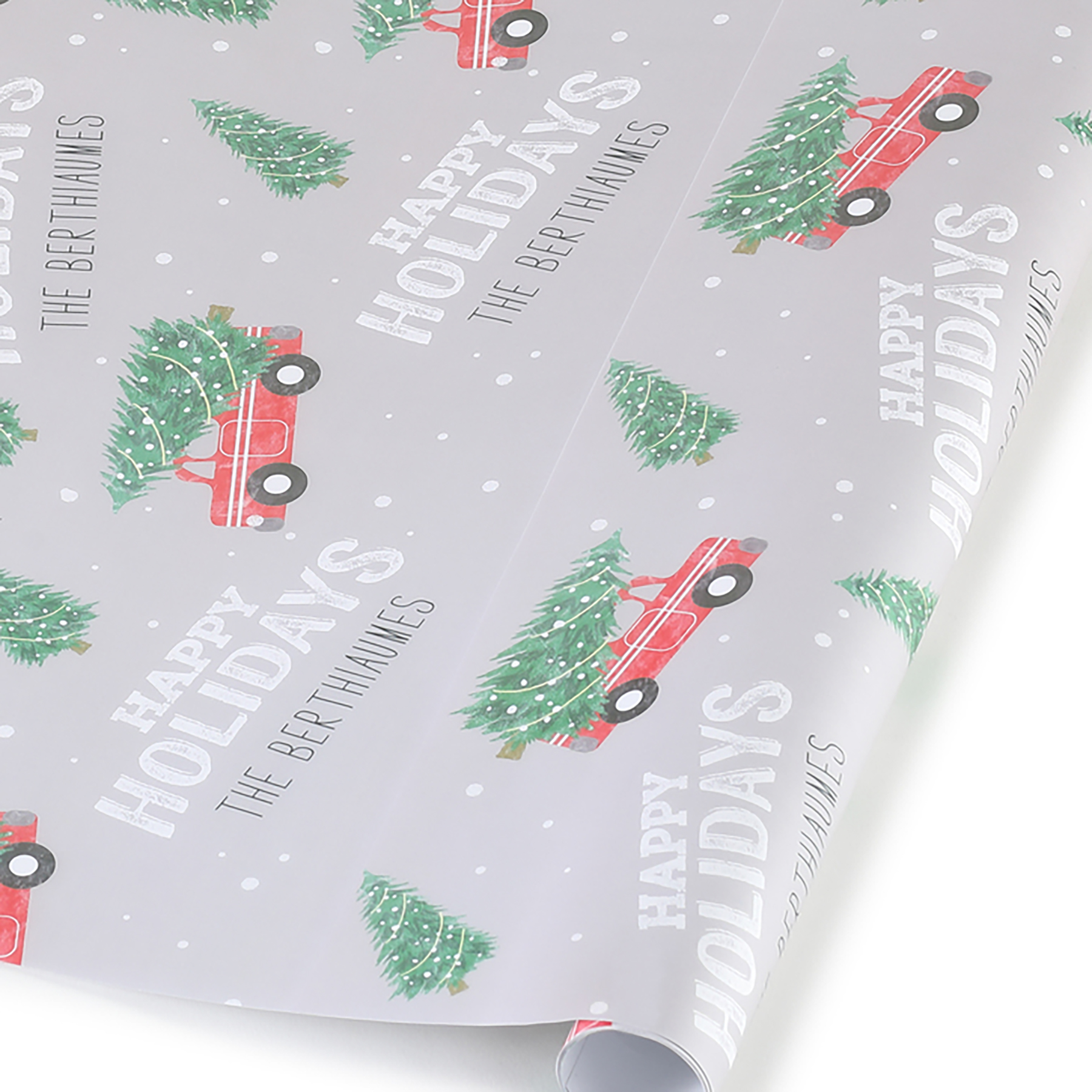 Holiday Cargo Personalized Wrapping Paper Roll 4
