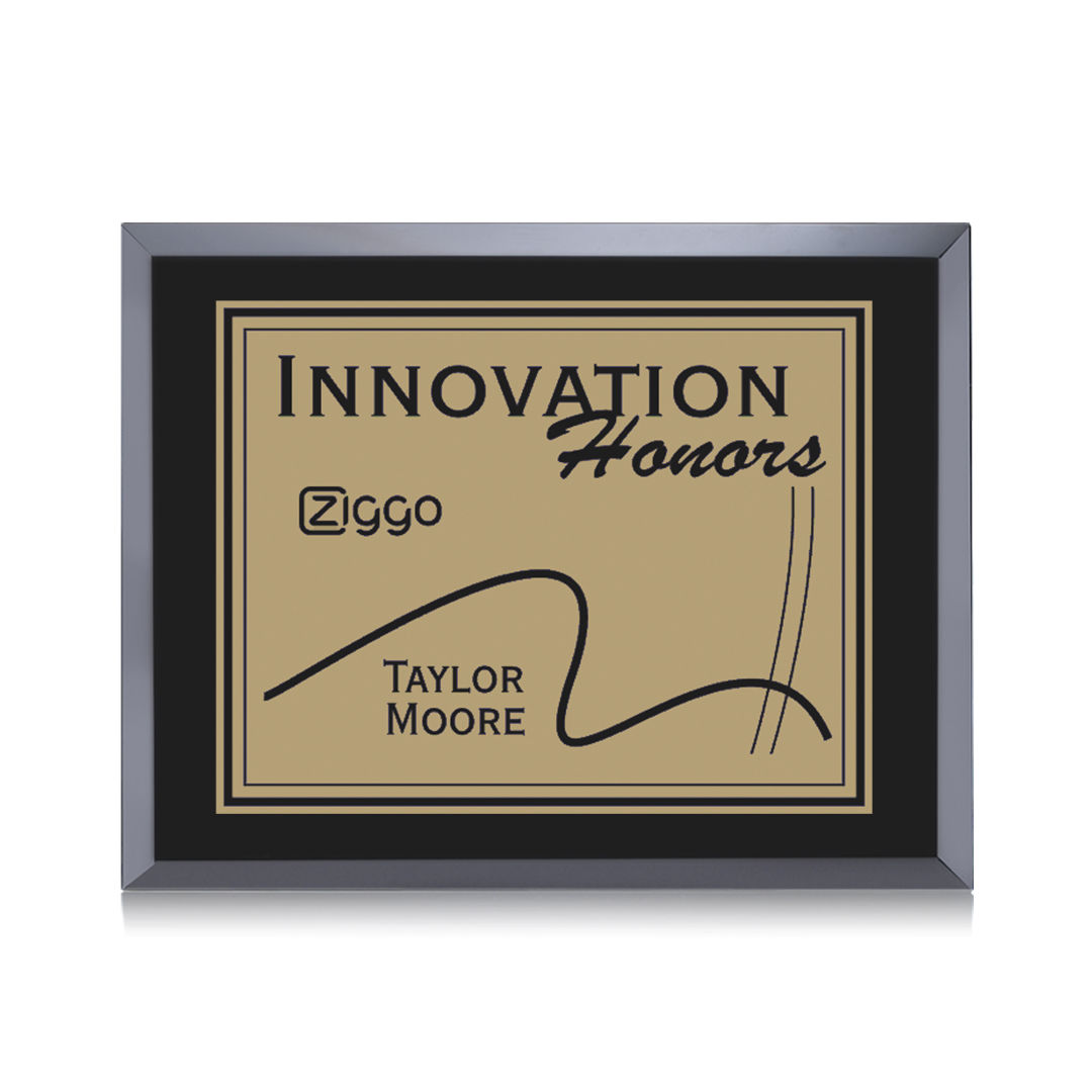 Avonlea/Everett Plaque - Black/Gold 3