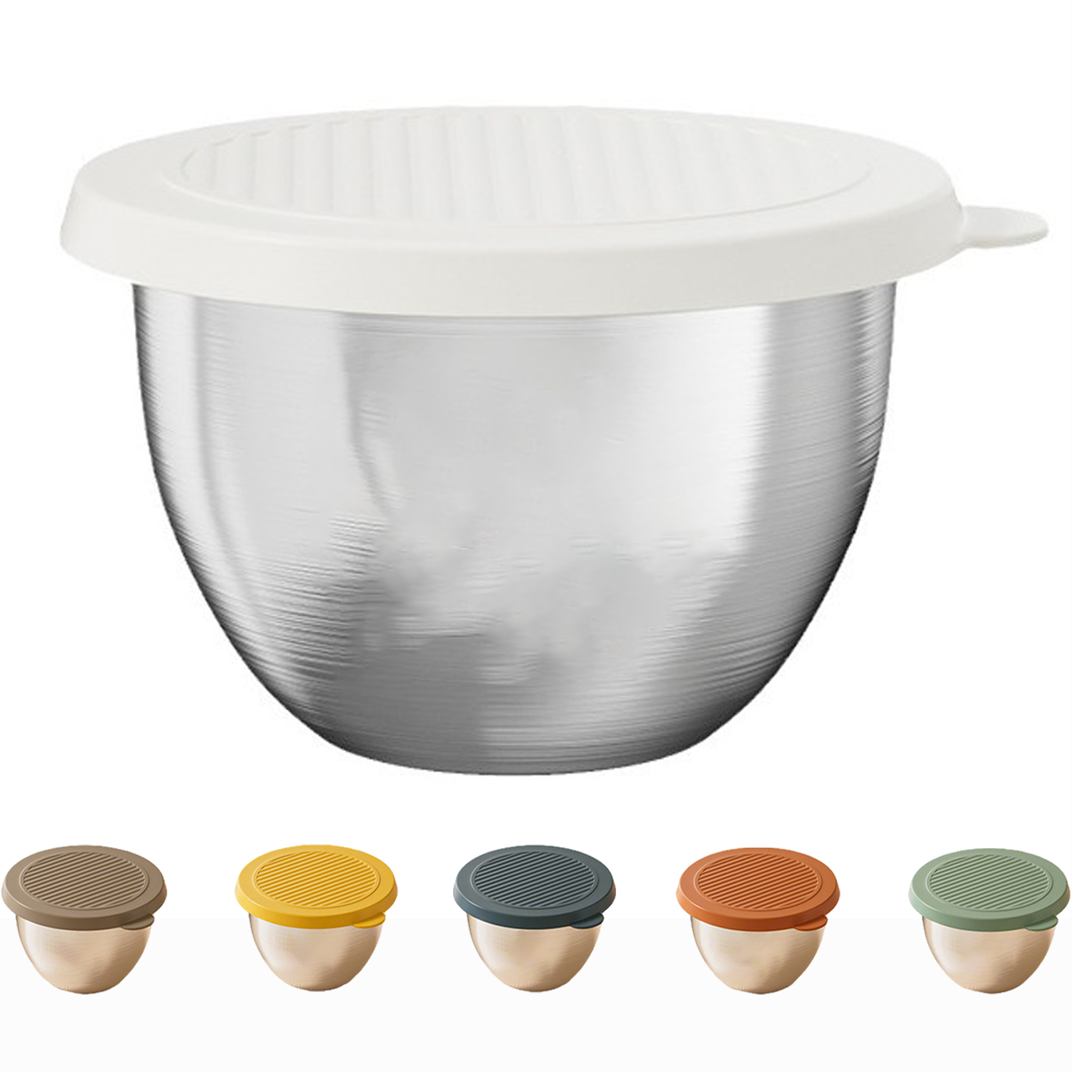2.4 oz Stainless Steel Round Sauce Container 16