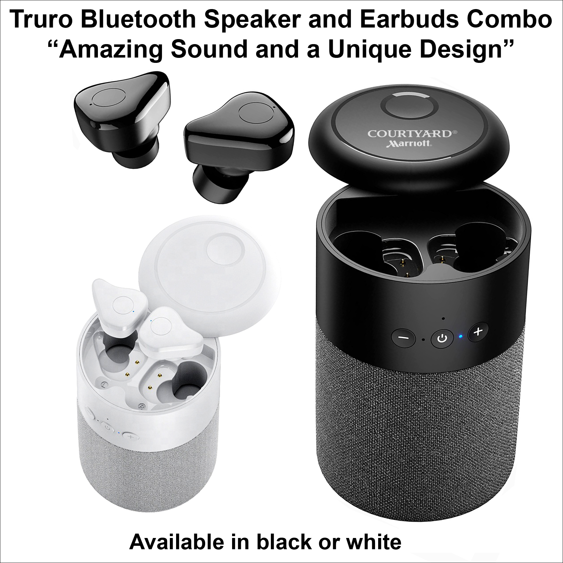 Truro Ear Buds and Bluetooth Speaker Combo 2