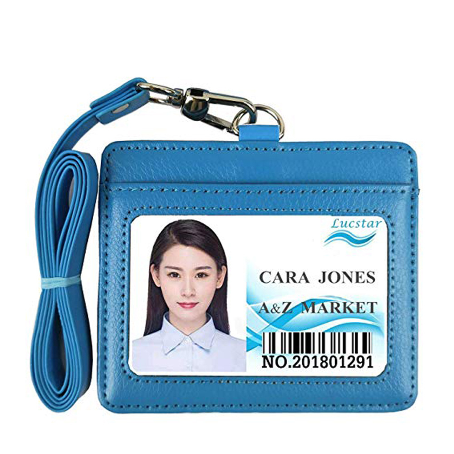 Leather Badge Holder With Lanyard 4